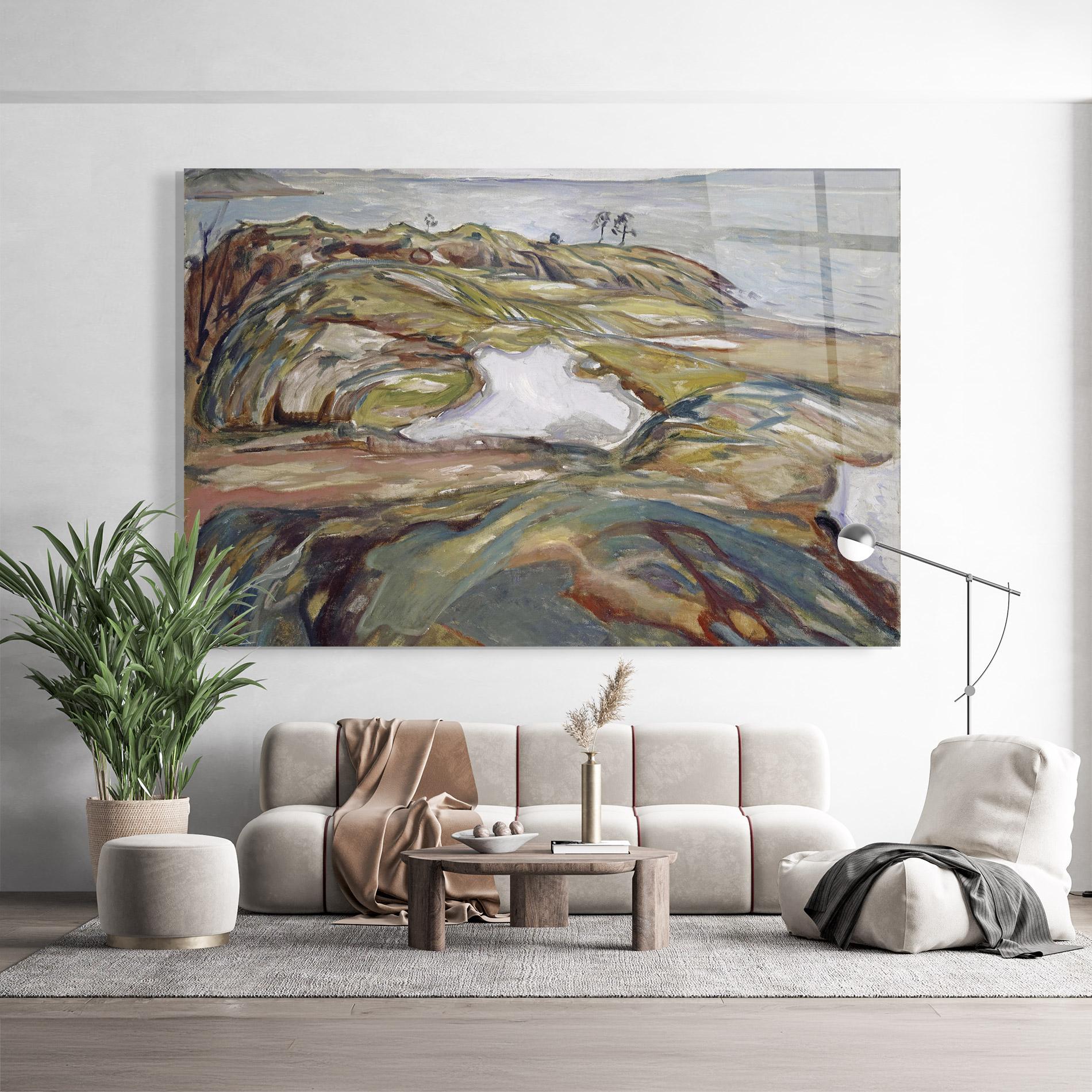 Tablou Sticla Coastal Landscape mockup 9