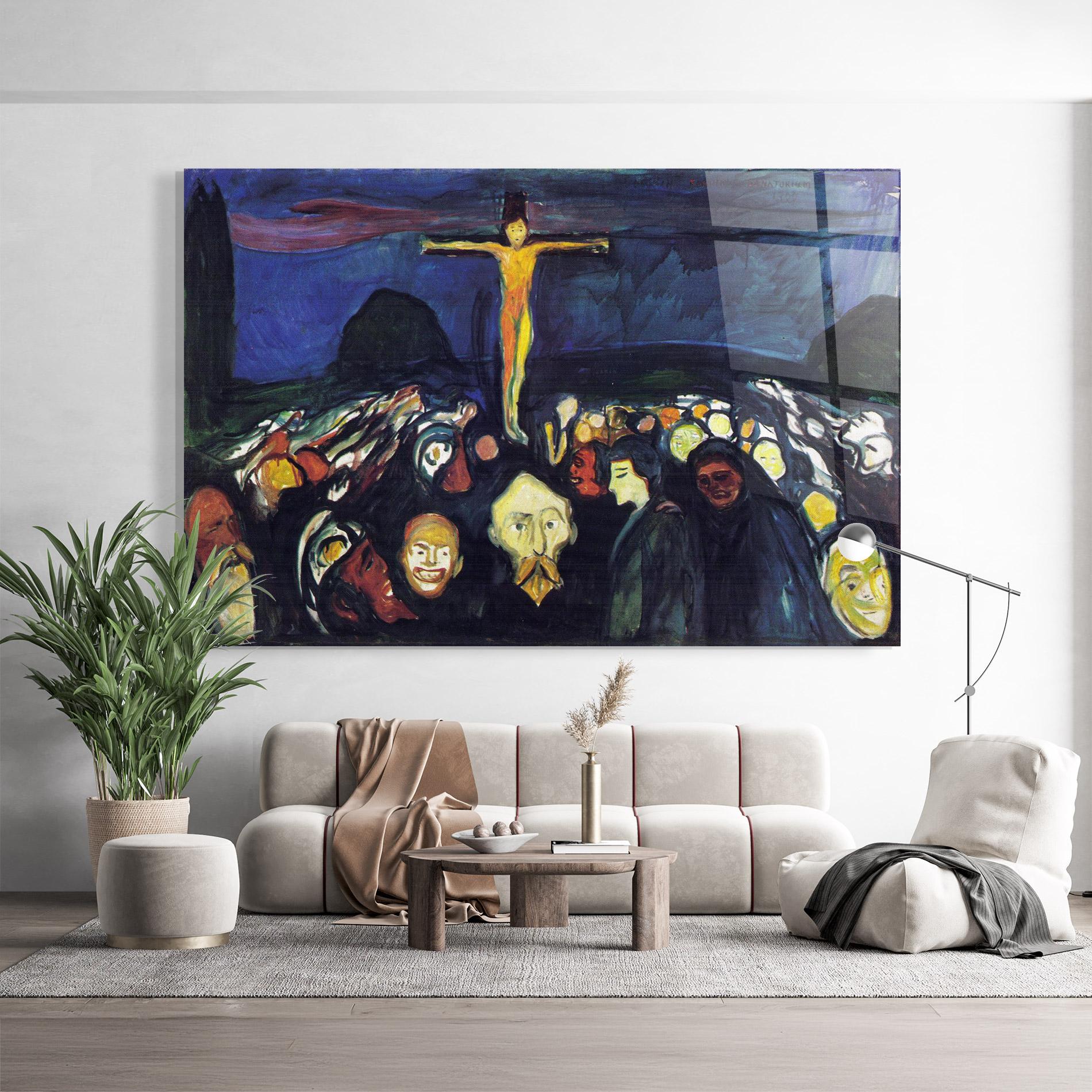 Tablou Sticla Golgotha mockup 9