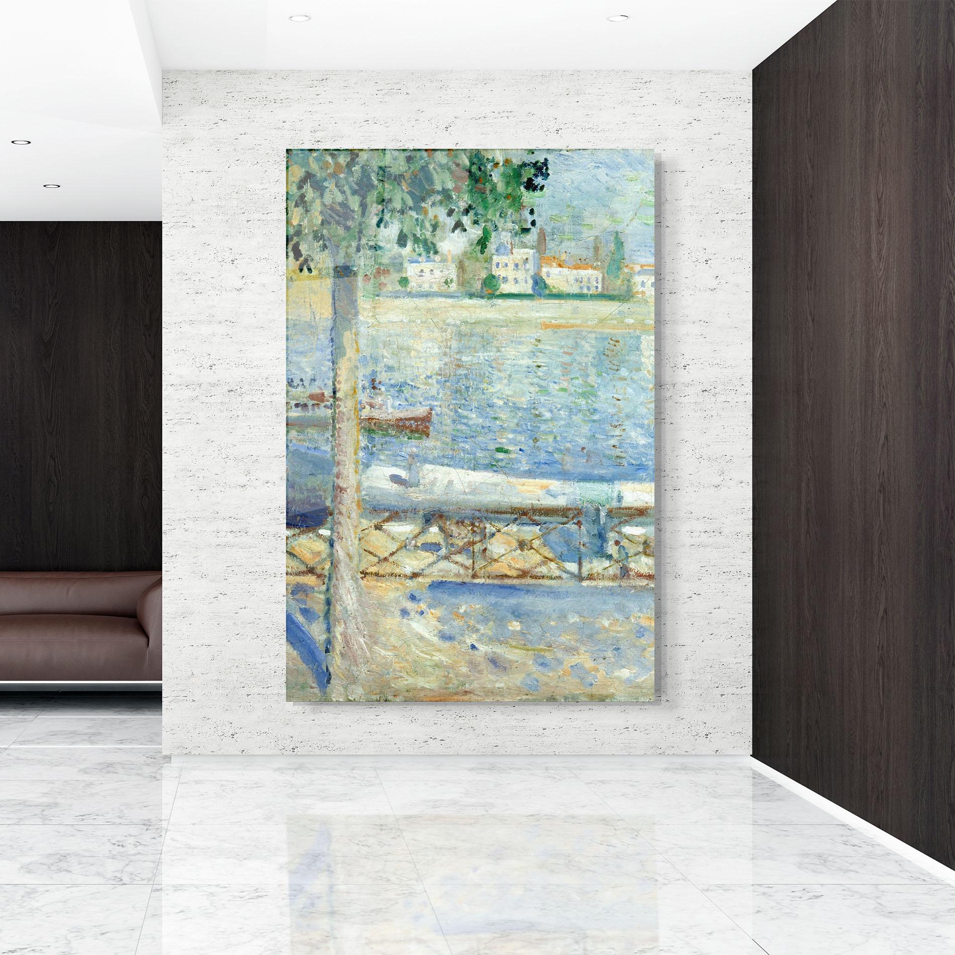 Tablou Sticla Seine At Saint mockup 9