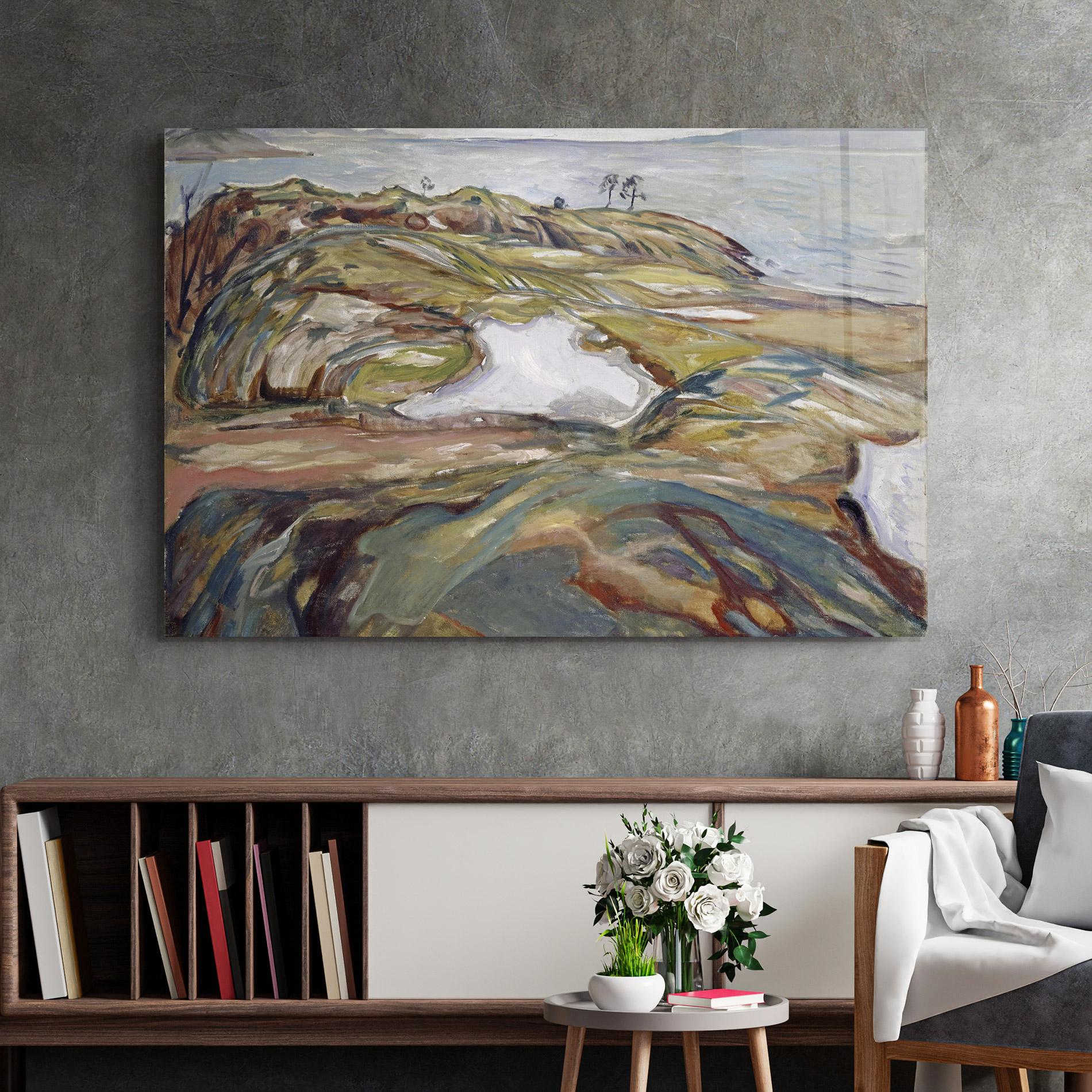 Tablou Sticla Coastal Landscape mockup 2