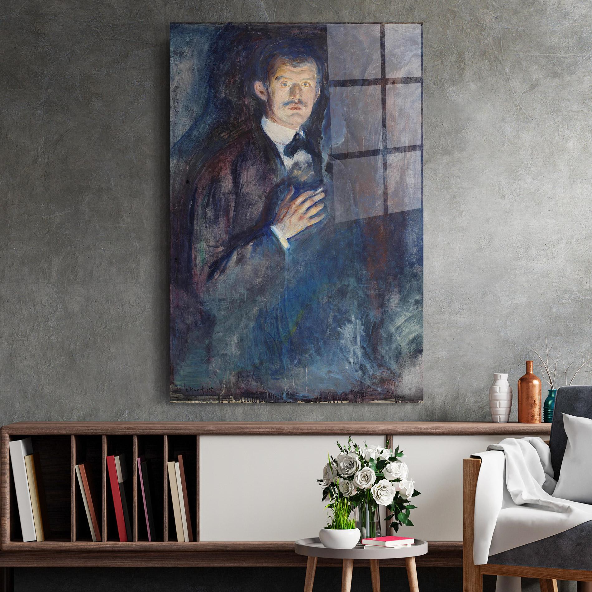 Tablou Sticla Self Burning Cigarette mockup 2