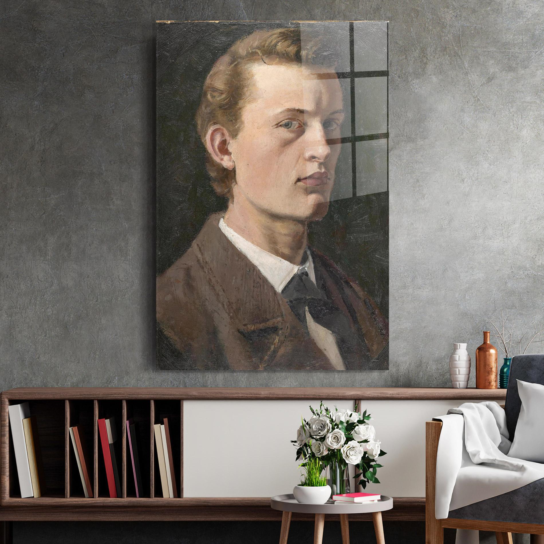 Tablou Sticla Self Portrait mockup 2