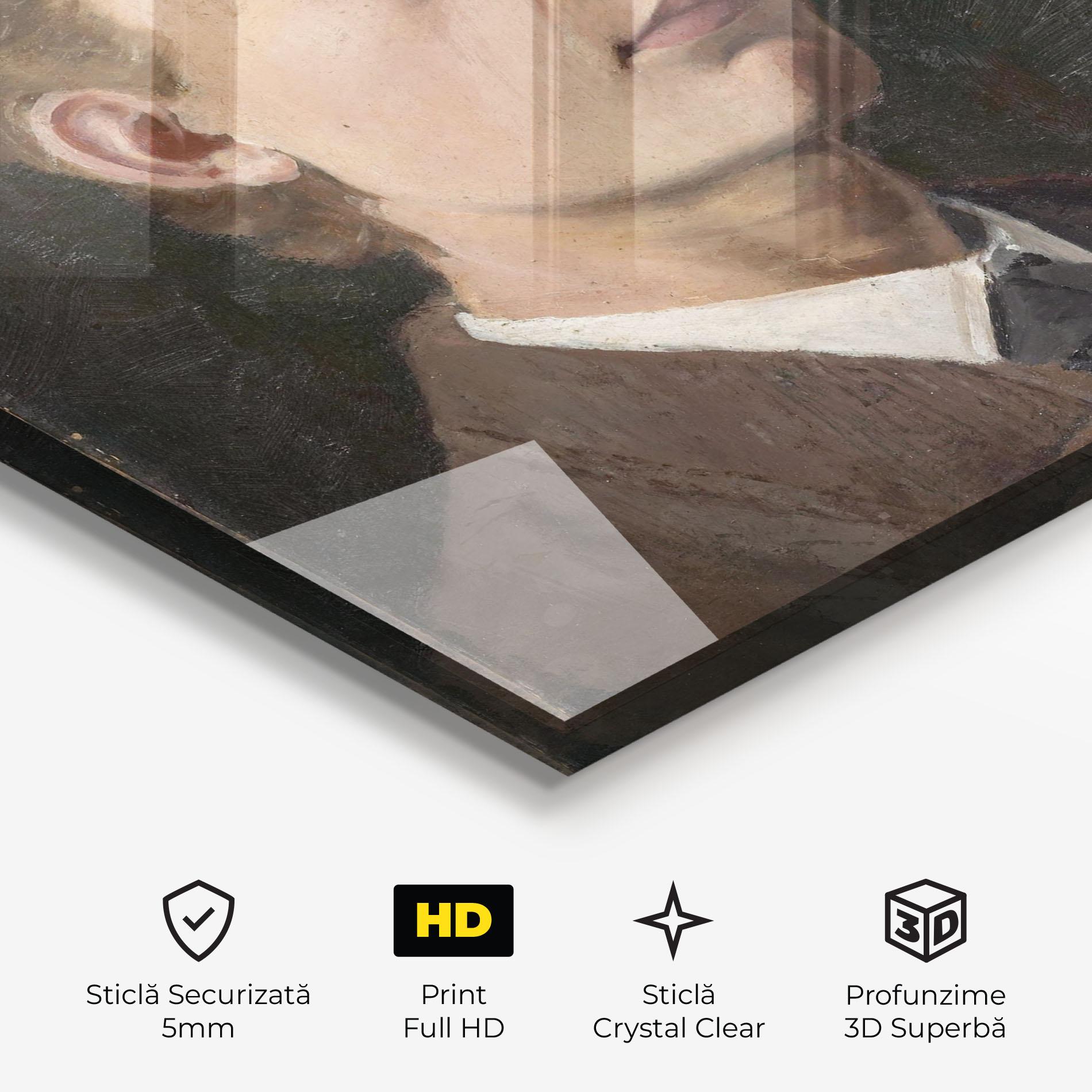 Tablou Sticla Self Portrait mockup 3