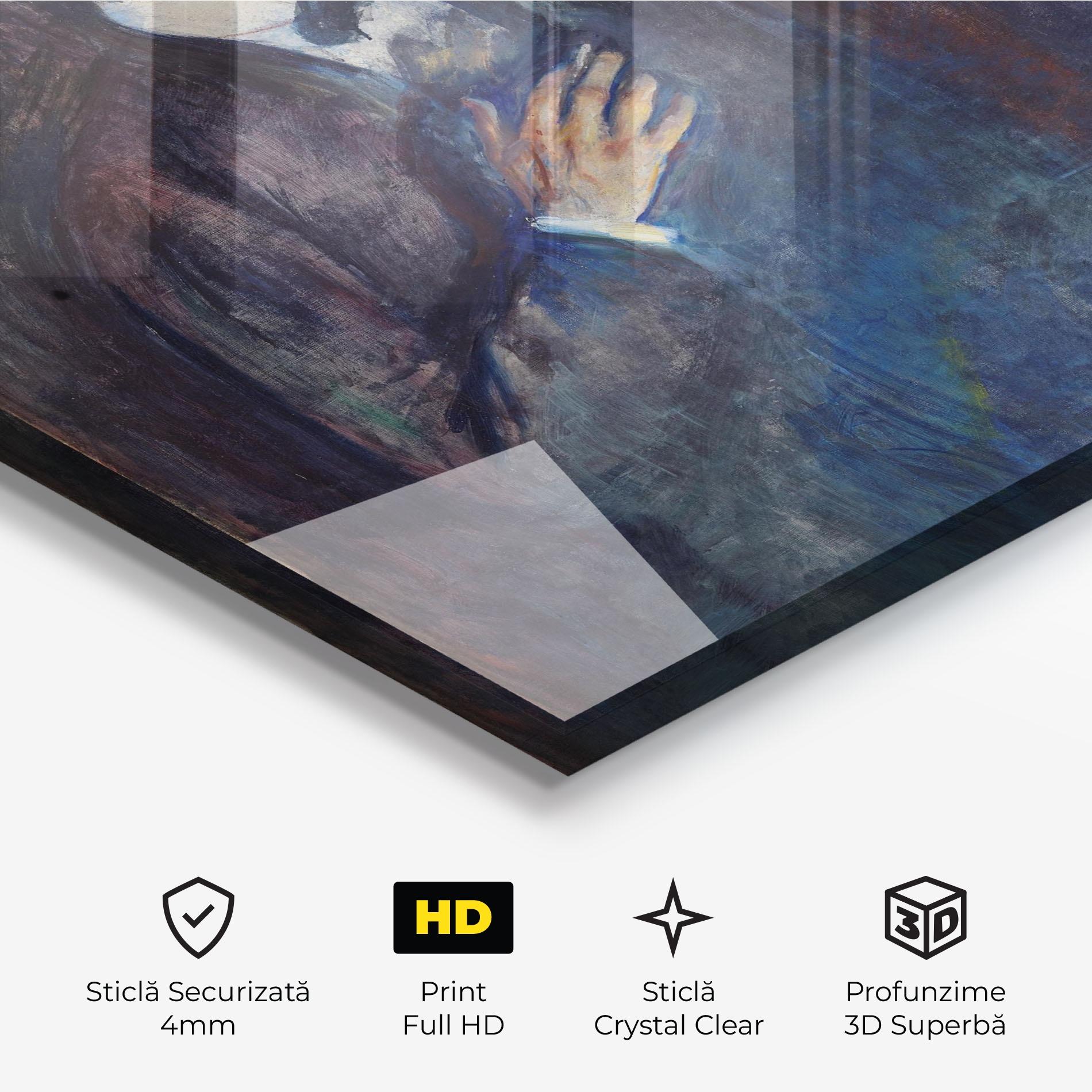 Tablou Sticla Self Burning Cigarette mockup 3