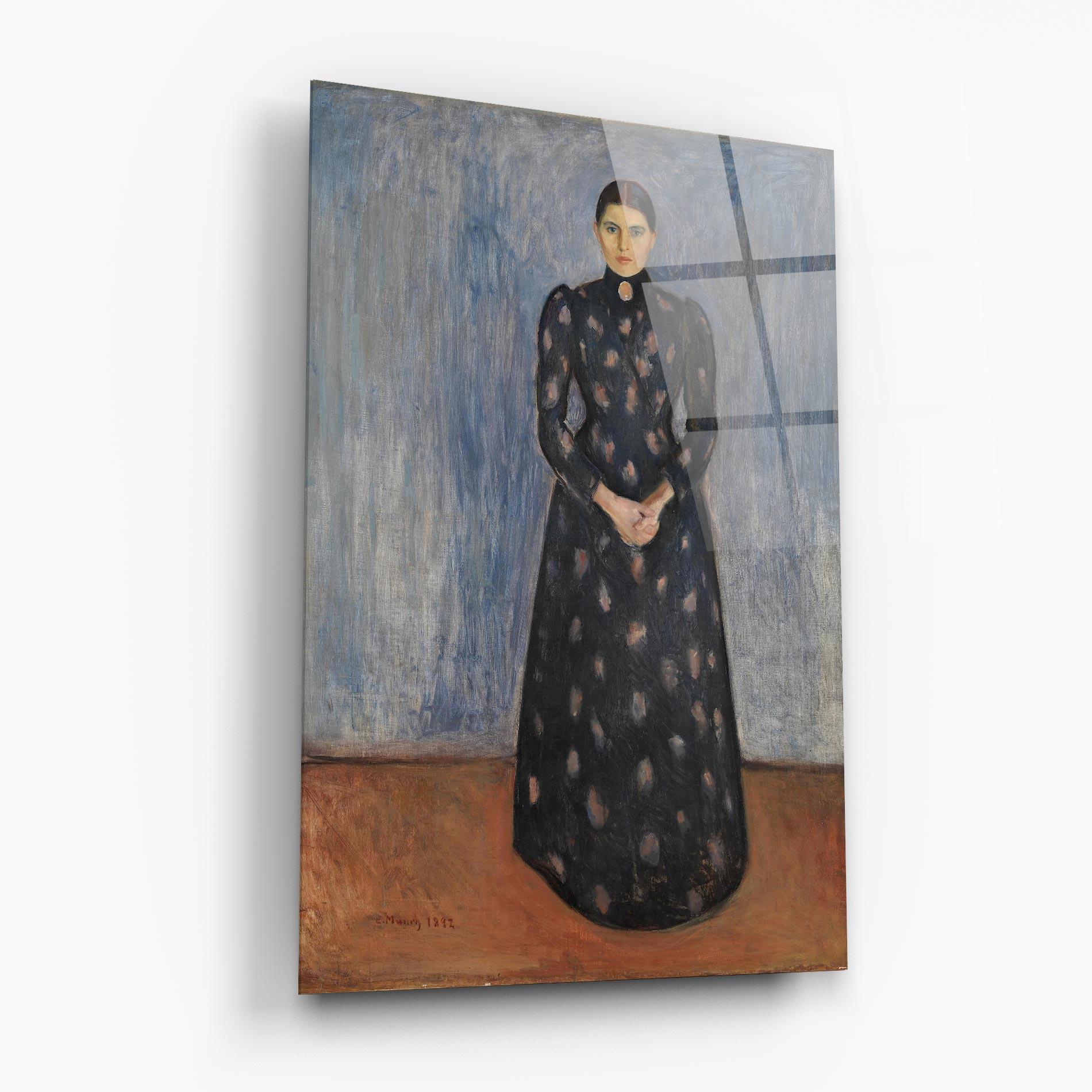 Tablou Sticla Inger In Black mockup 6