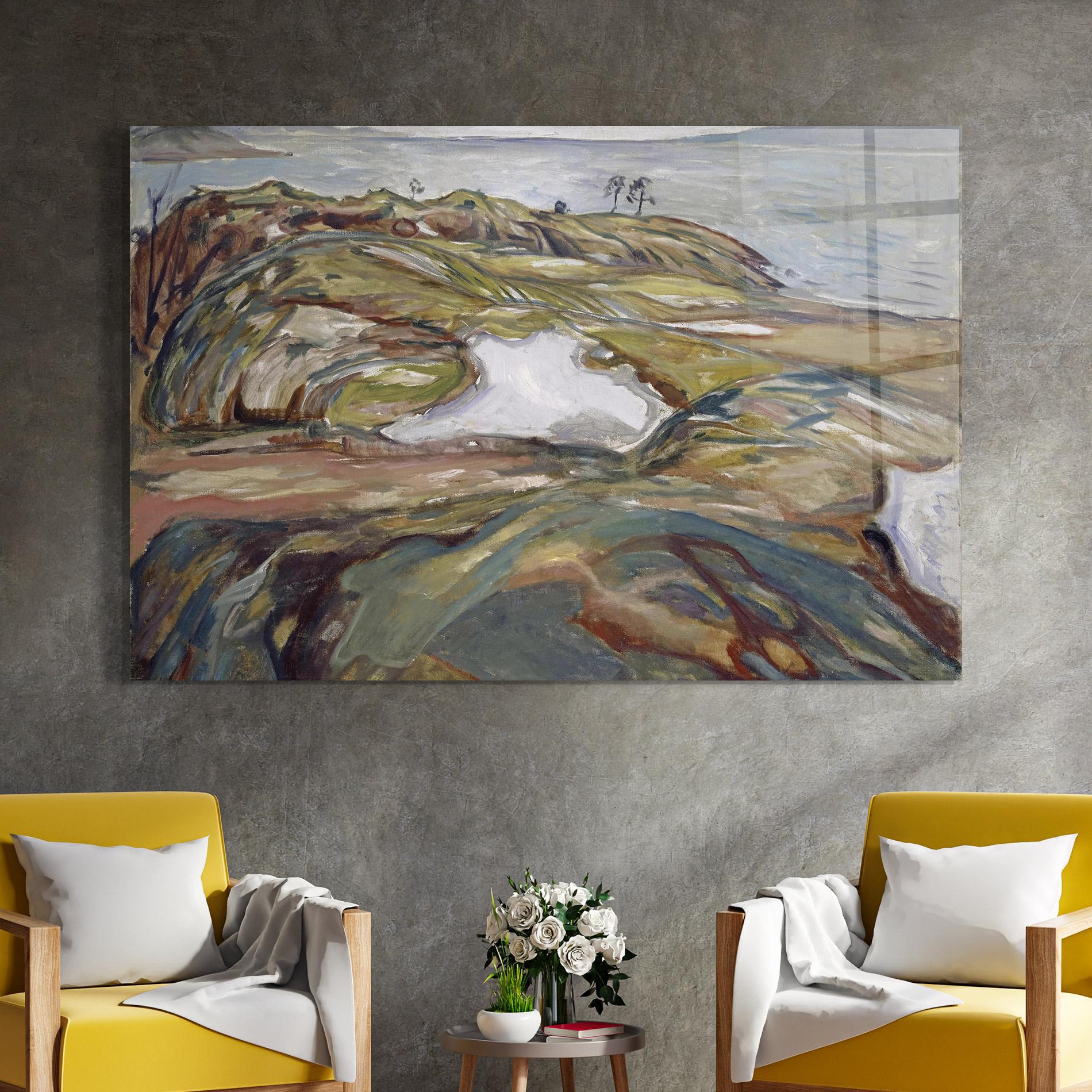 Tablou Sticla Coastal Landscape mockup 4