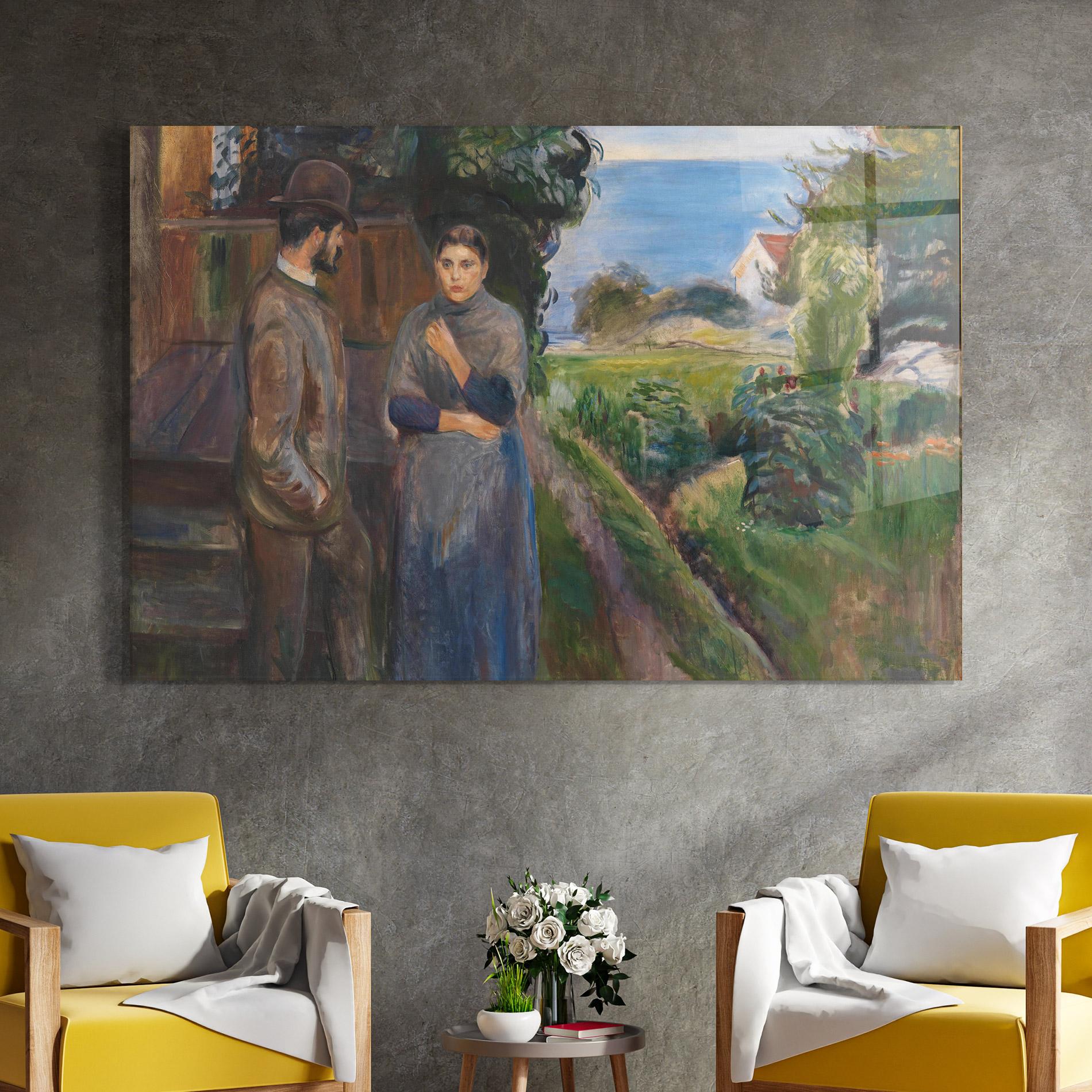 Tablou Sticla Evening Passion mockup 4