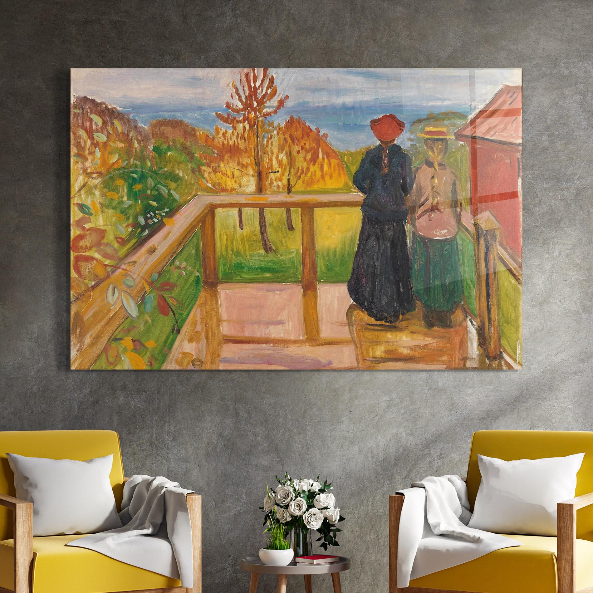 Tablou Sticla On The Veranda mockup 4