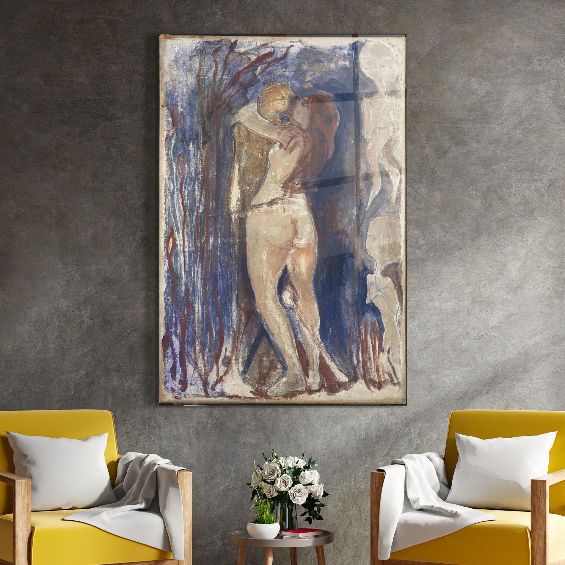 Tablou Sticla Death And Life mockup 4