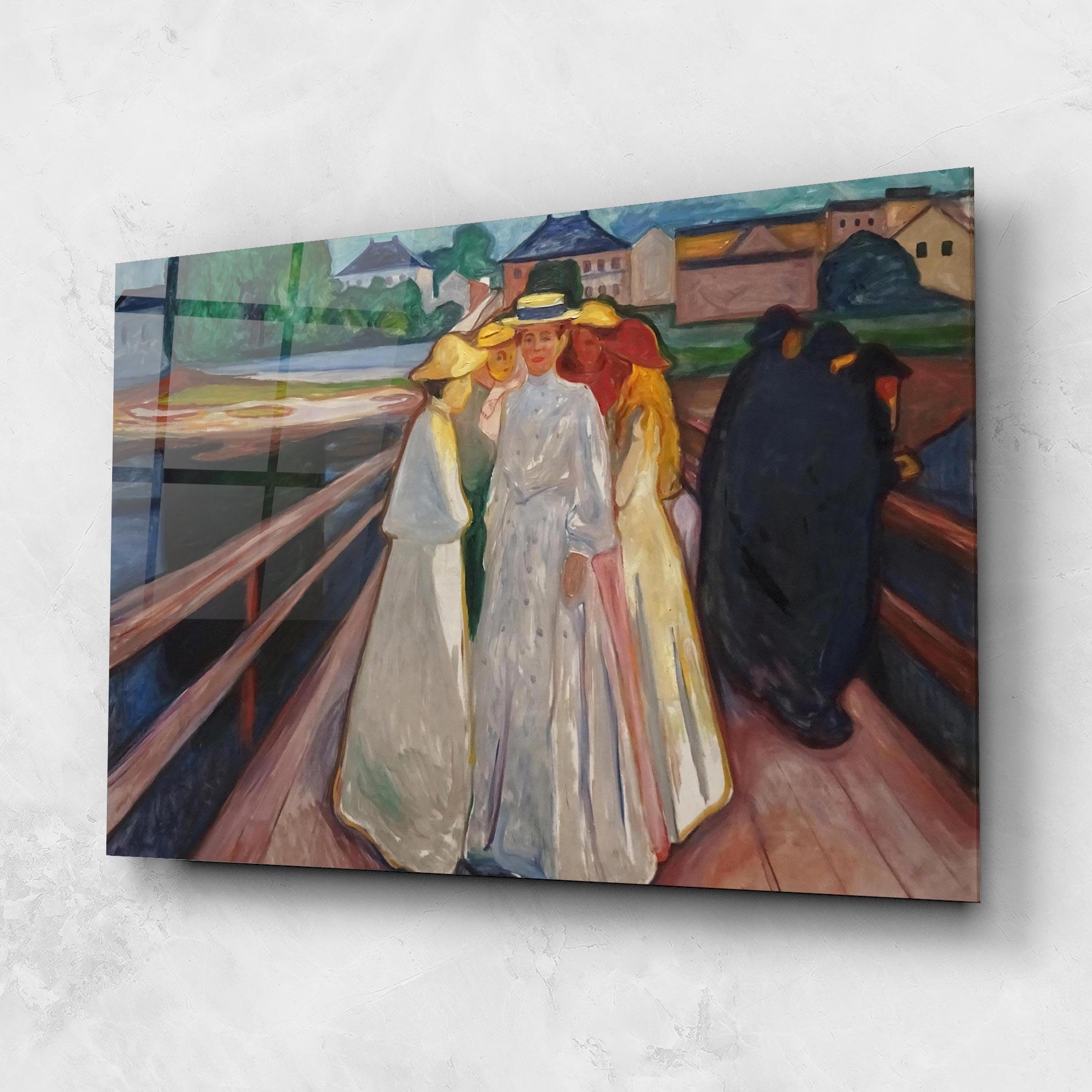 Tablou Sticla Munch Art mockup 1