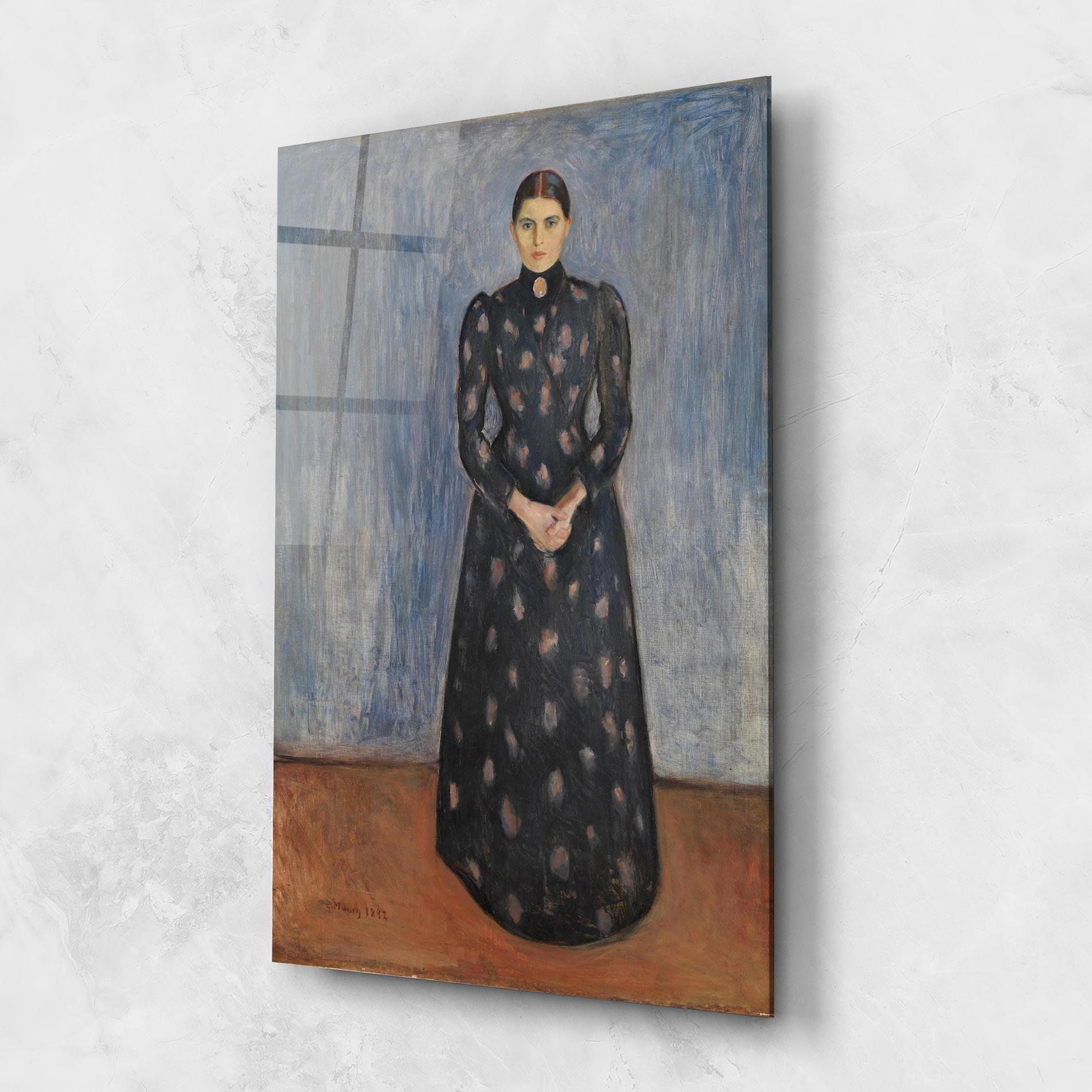 Tablou Sticla Inger In Black mockup 1