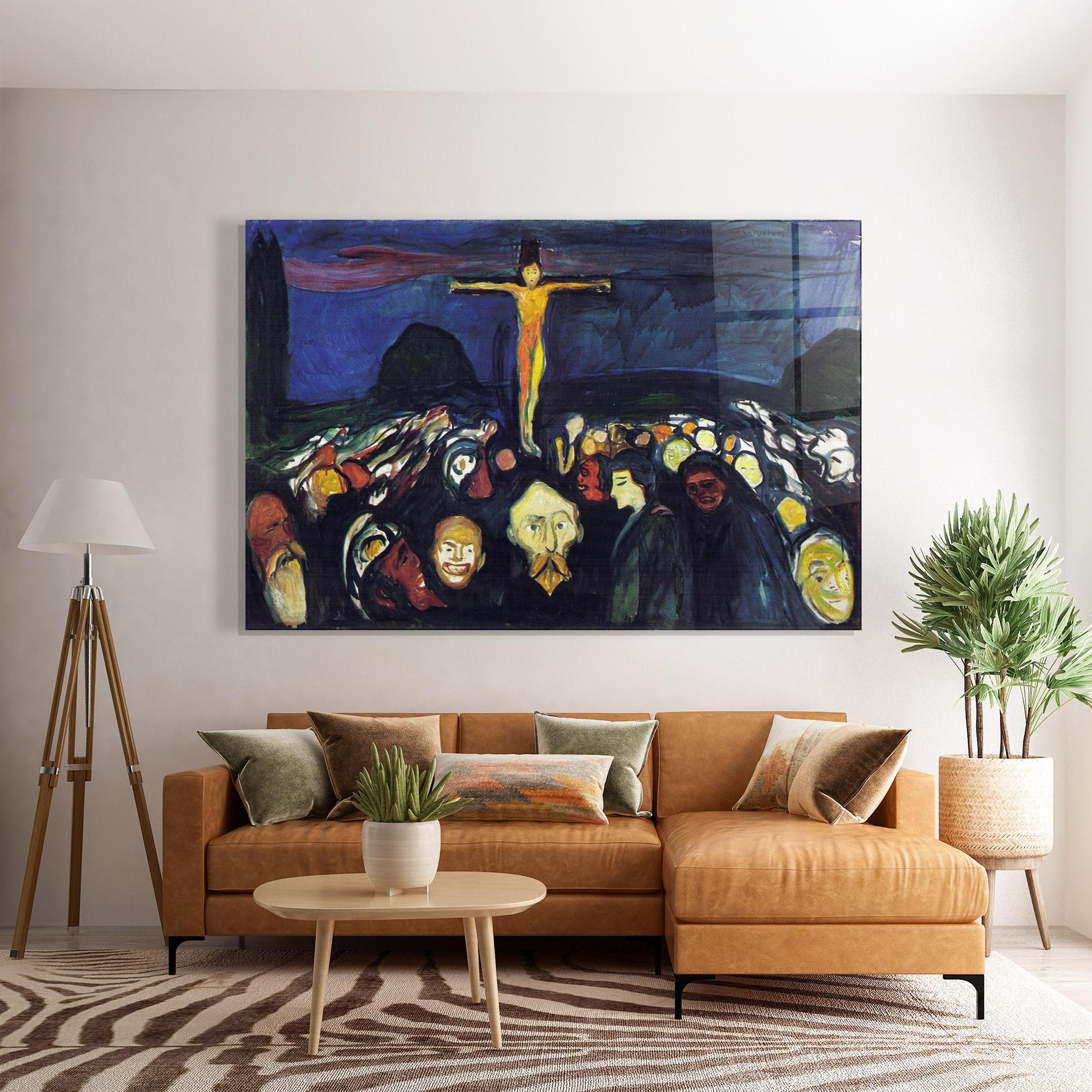 Tablou Sticla Golgotha mockup 7