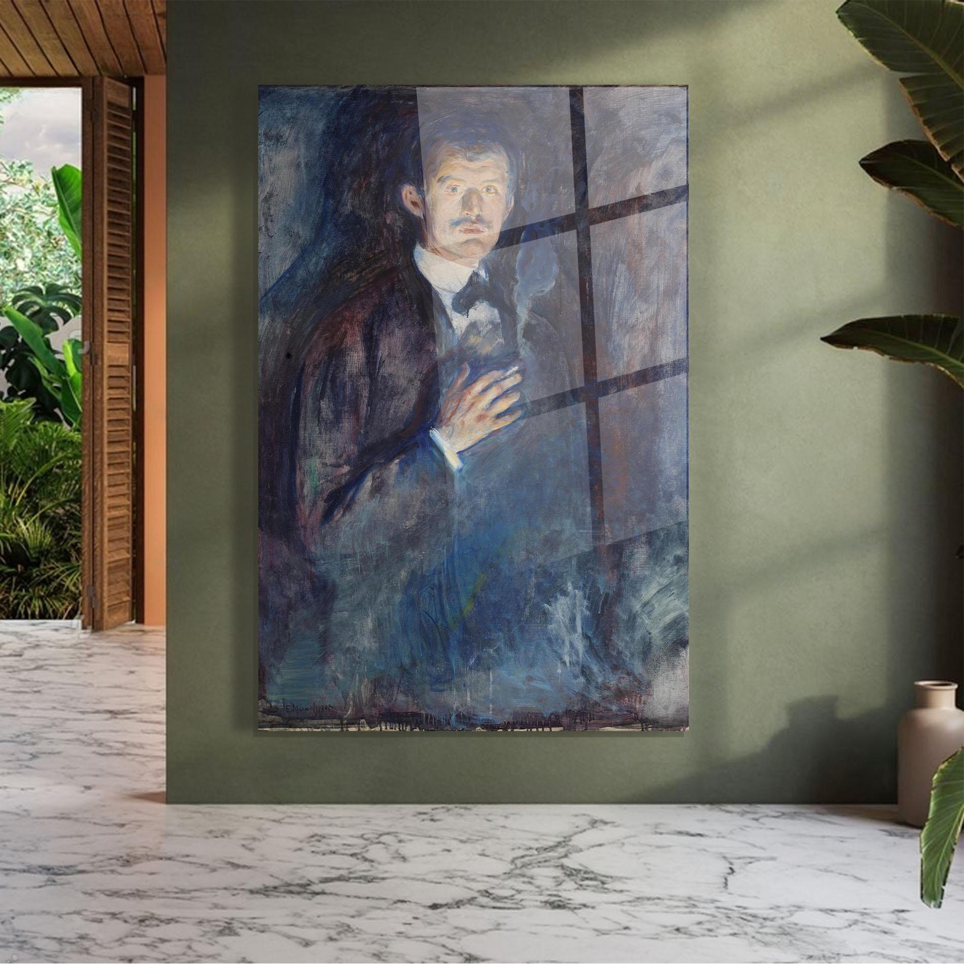 Tablou Sticla Self Burning Cigarette mockup 7