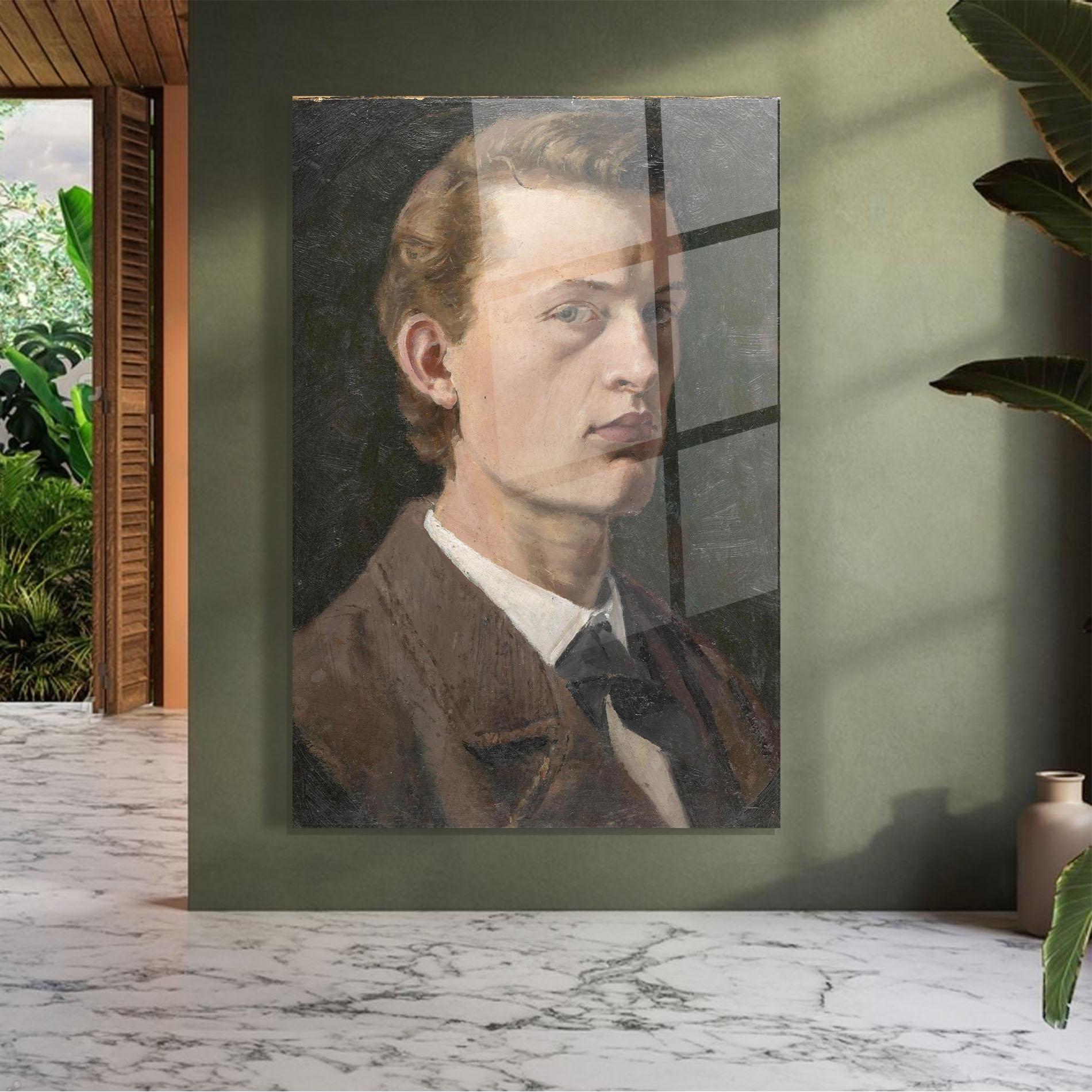 Tablou Sticla Self Portrait mockup 7