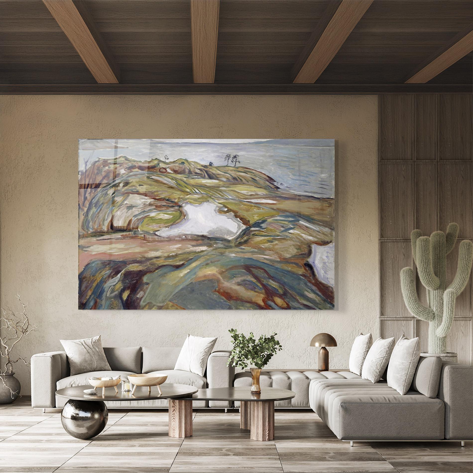 Tablou Sticla Coastal Landscape mockup 8