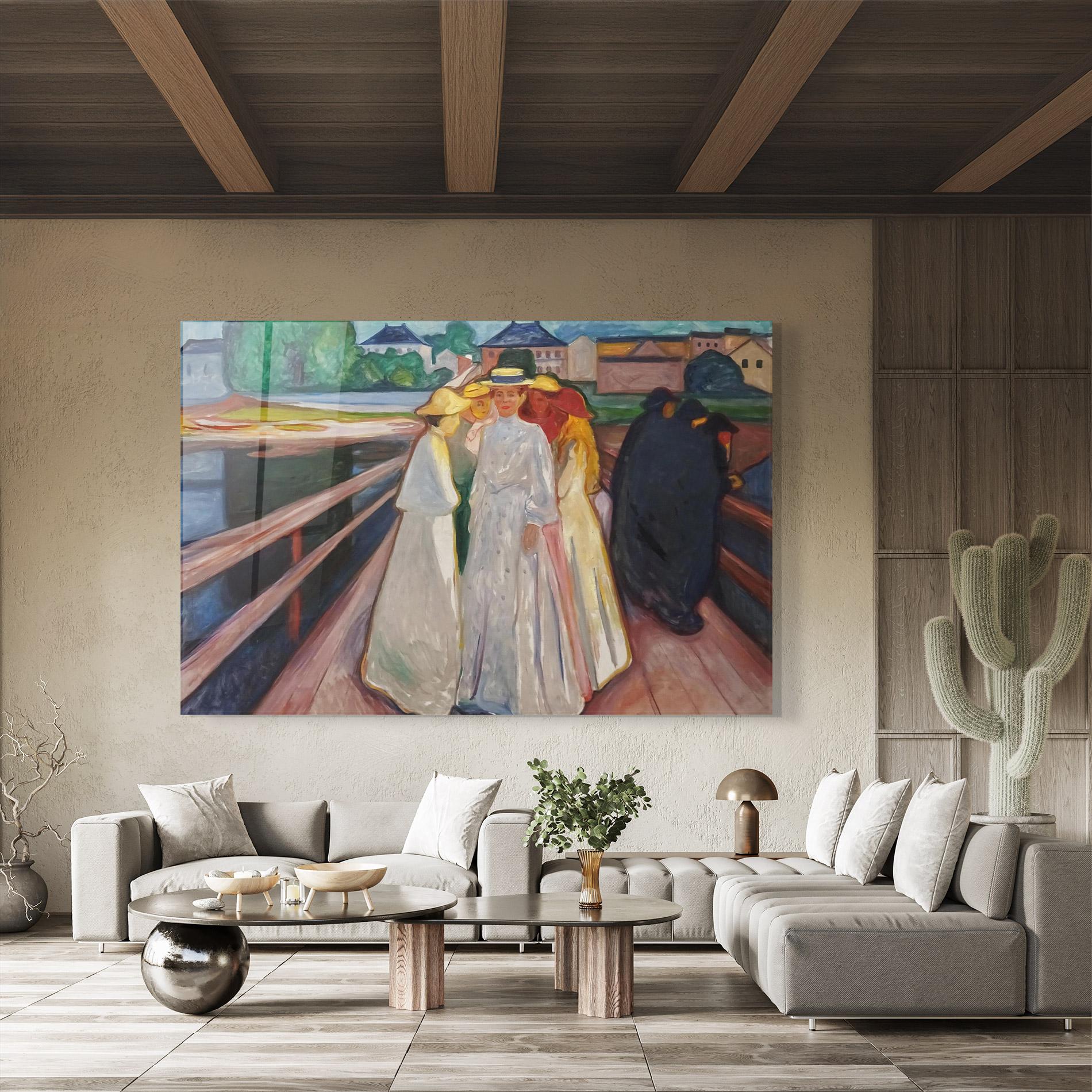 Tablou Sticla Munch Art mockup 8