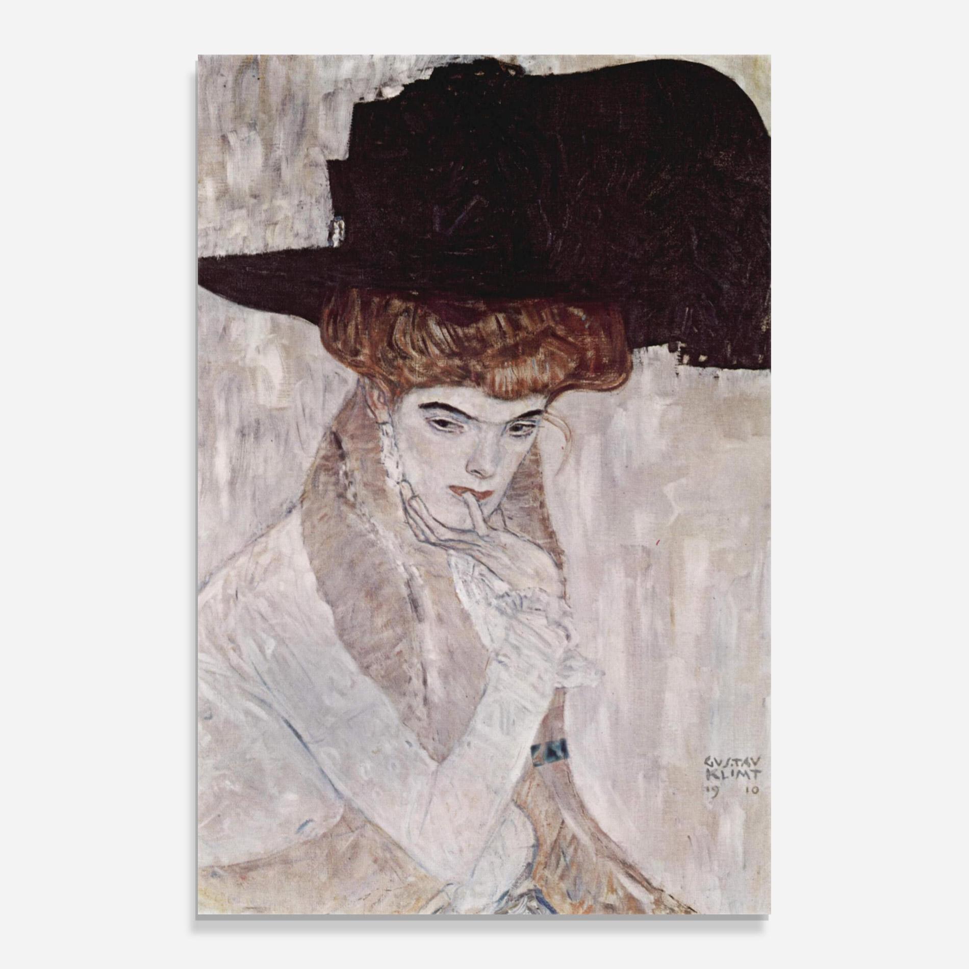Tablou Sticla Klimt Woman mockup 0
