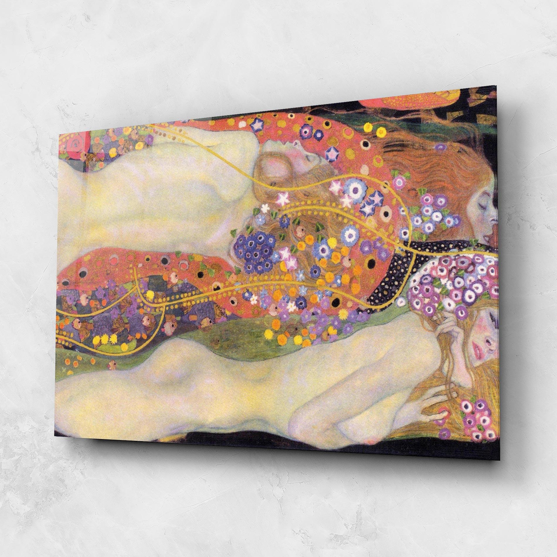 Tablou Sticla Water Serpents Ii mockup 1