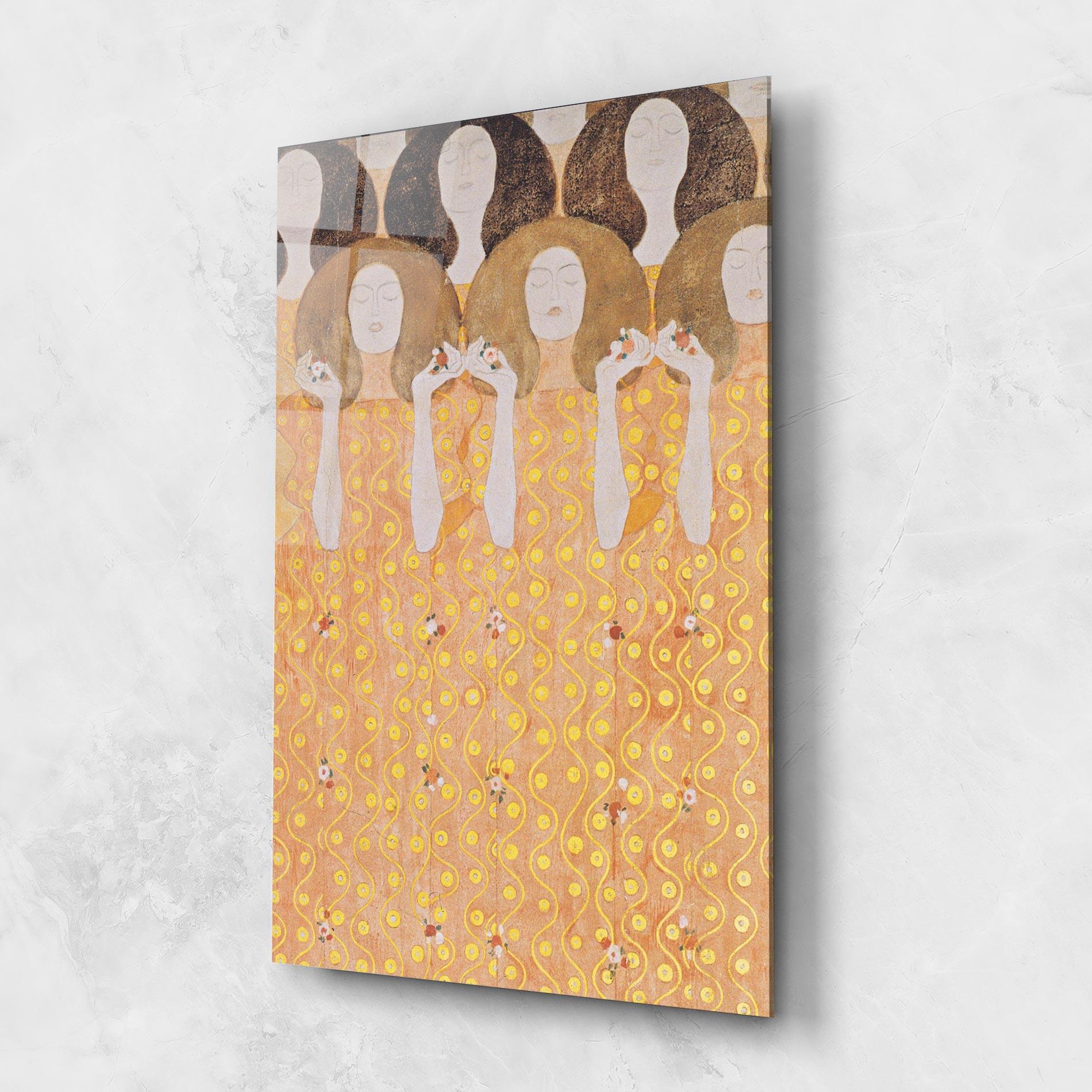 Tablou Sticla Beethoven Frieze mockup 1