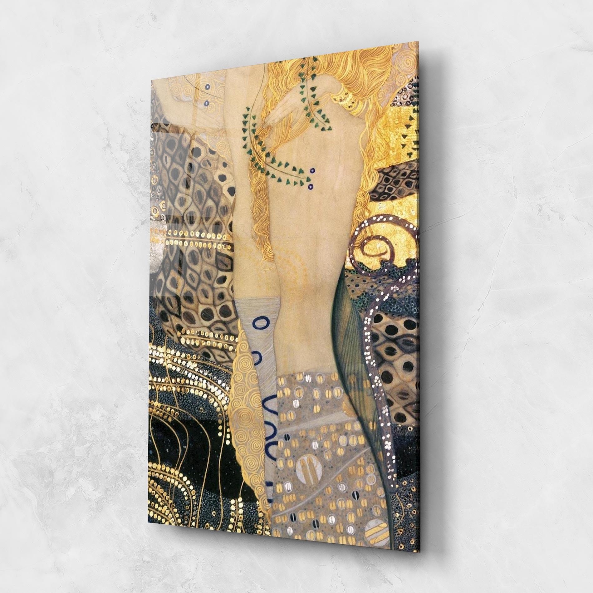 Tablou Sticla Gustav Klimt Paint mockup 1