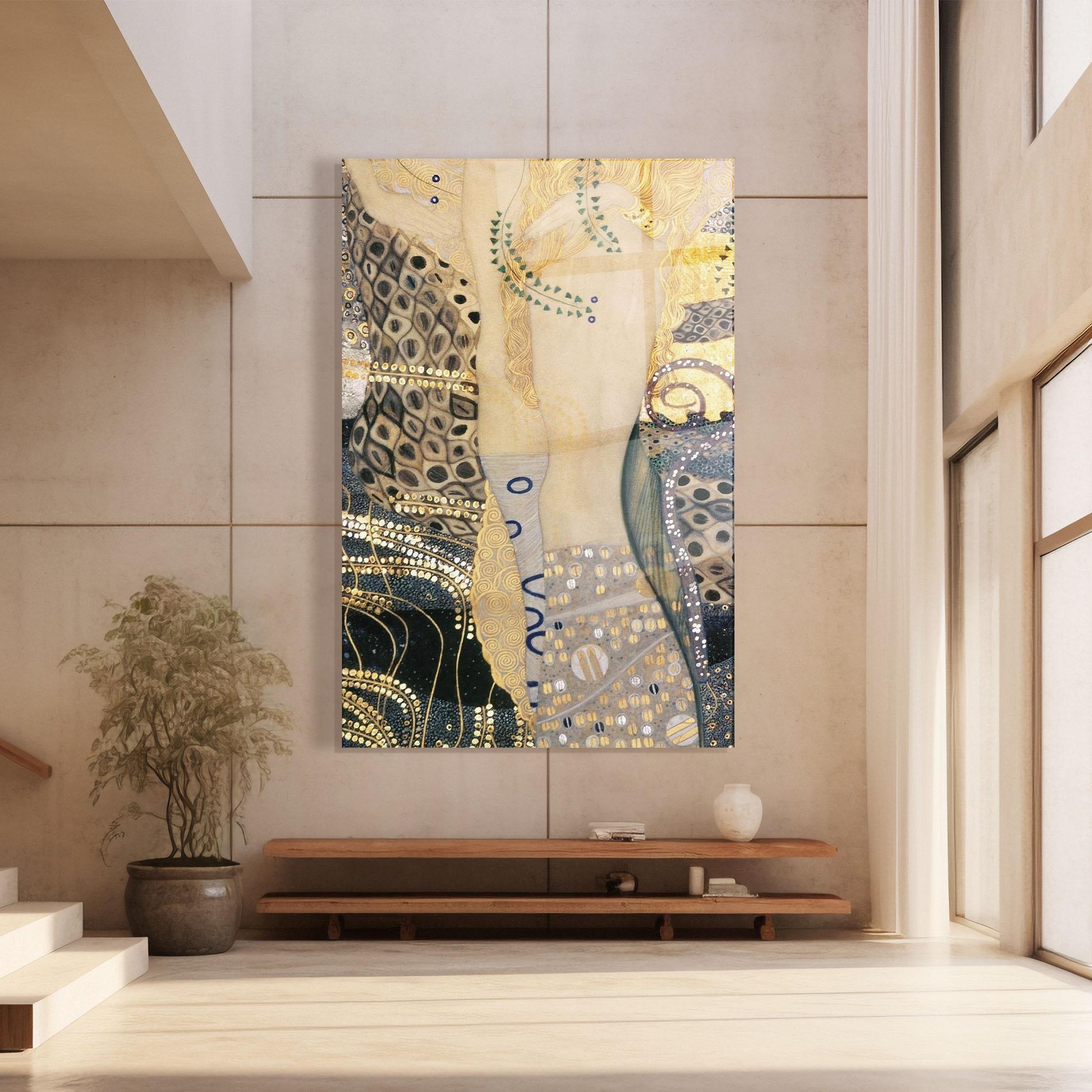 Tablou Sticla Gustav Klimt Paint mockup 8