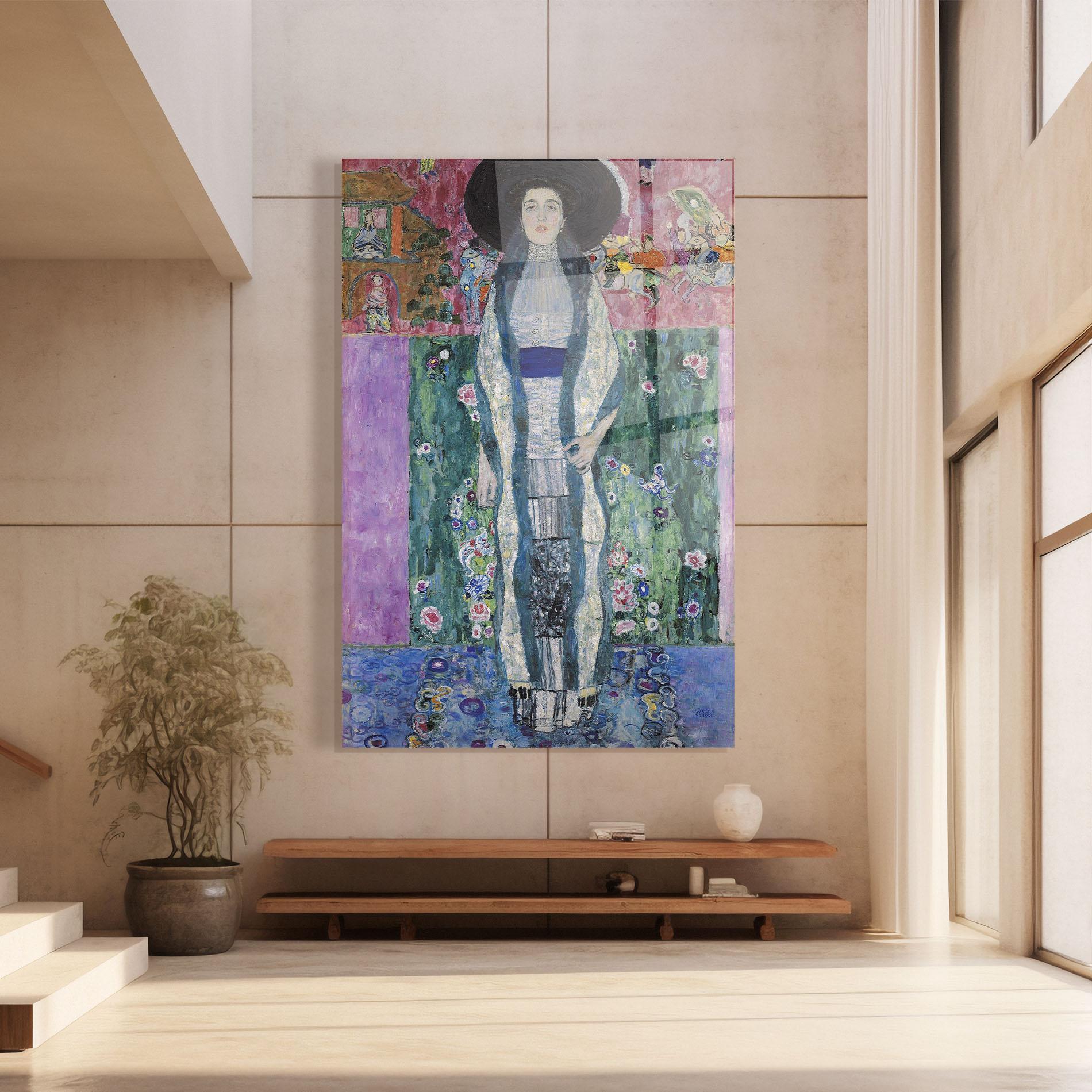 Tablou Sticla Portrait Of Adele Bloch mockup 8