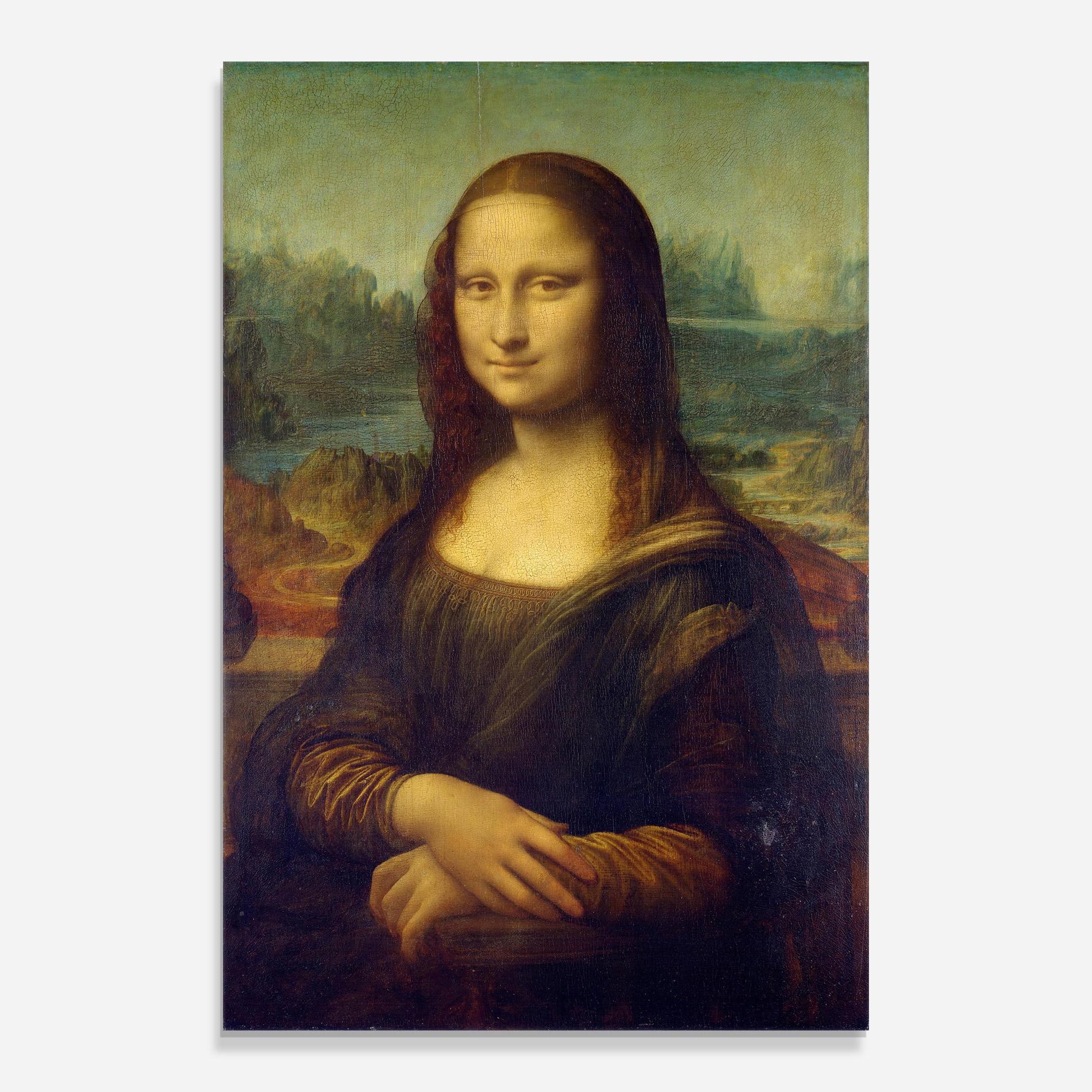 Tablou Sticla Gioconda By Leonardo Da Vinci mockup 0