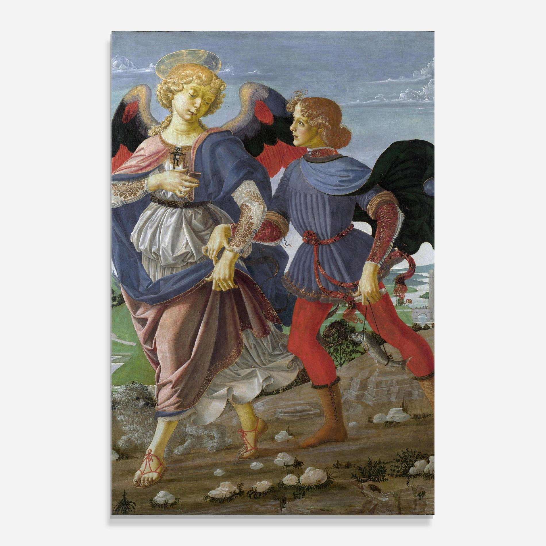 Tablou Sticla Tobias And The Angel mockup 0