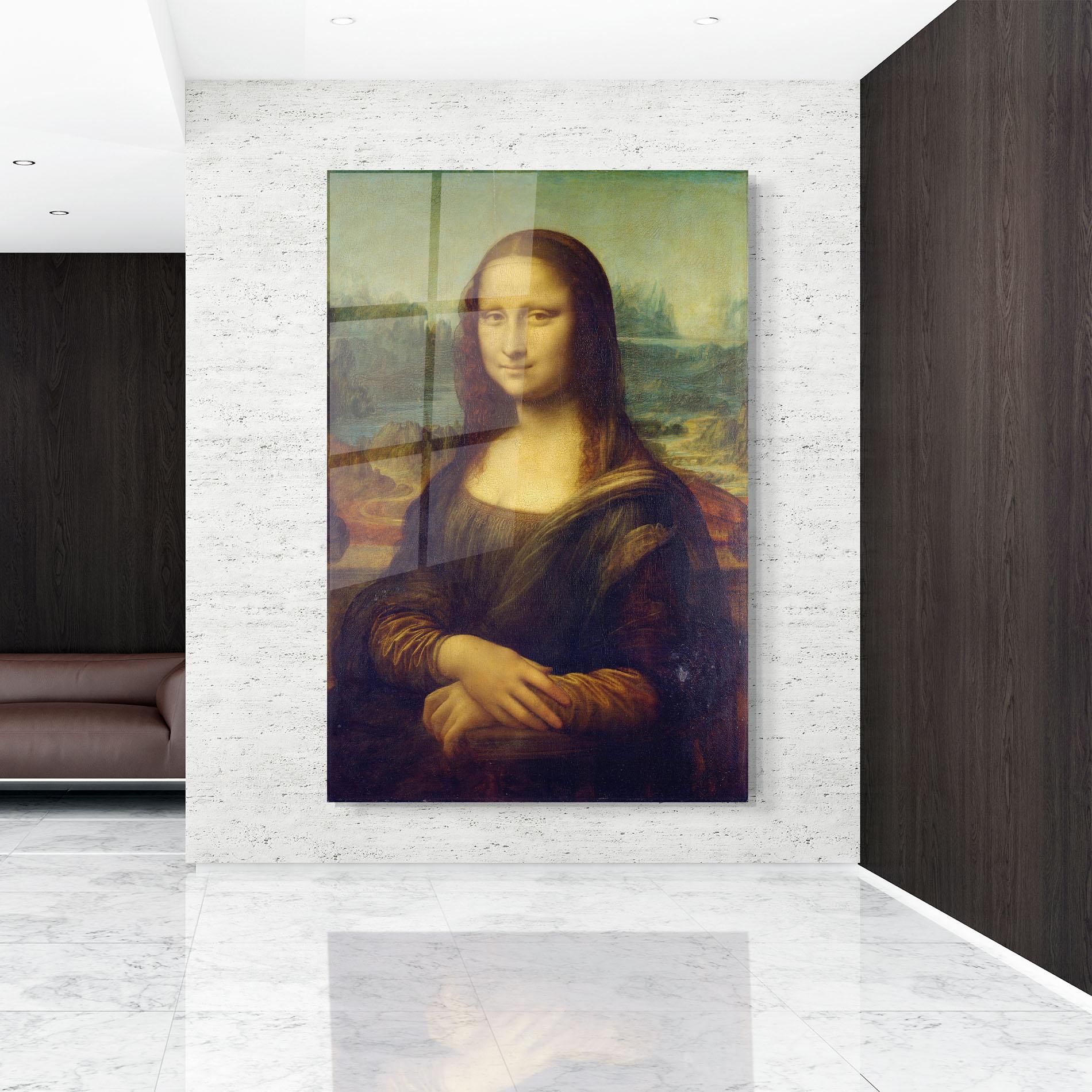 Tablou Sticla Gioconda By Leonardo Da Vinci mockup 9