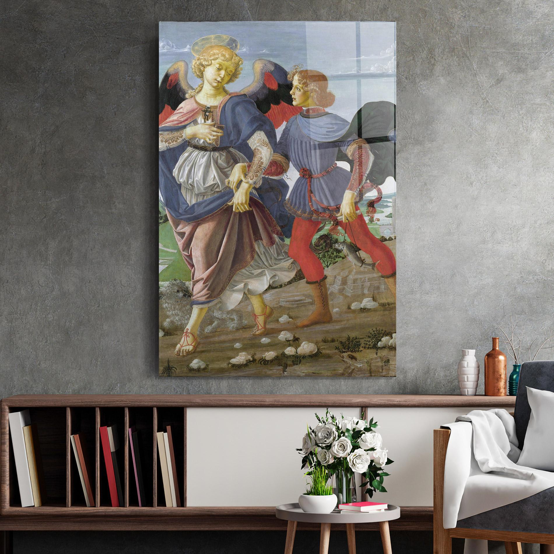 Tablou Sticla Tobias And The Angel mockup 2