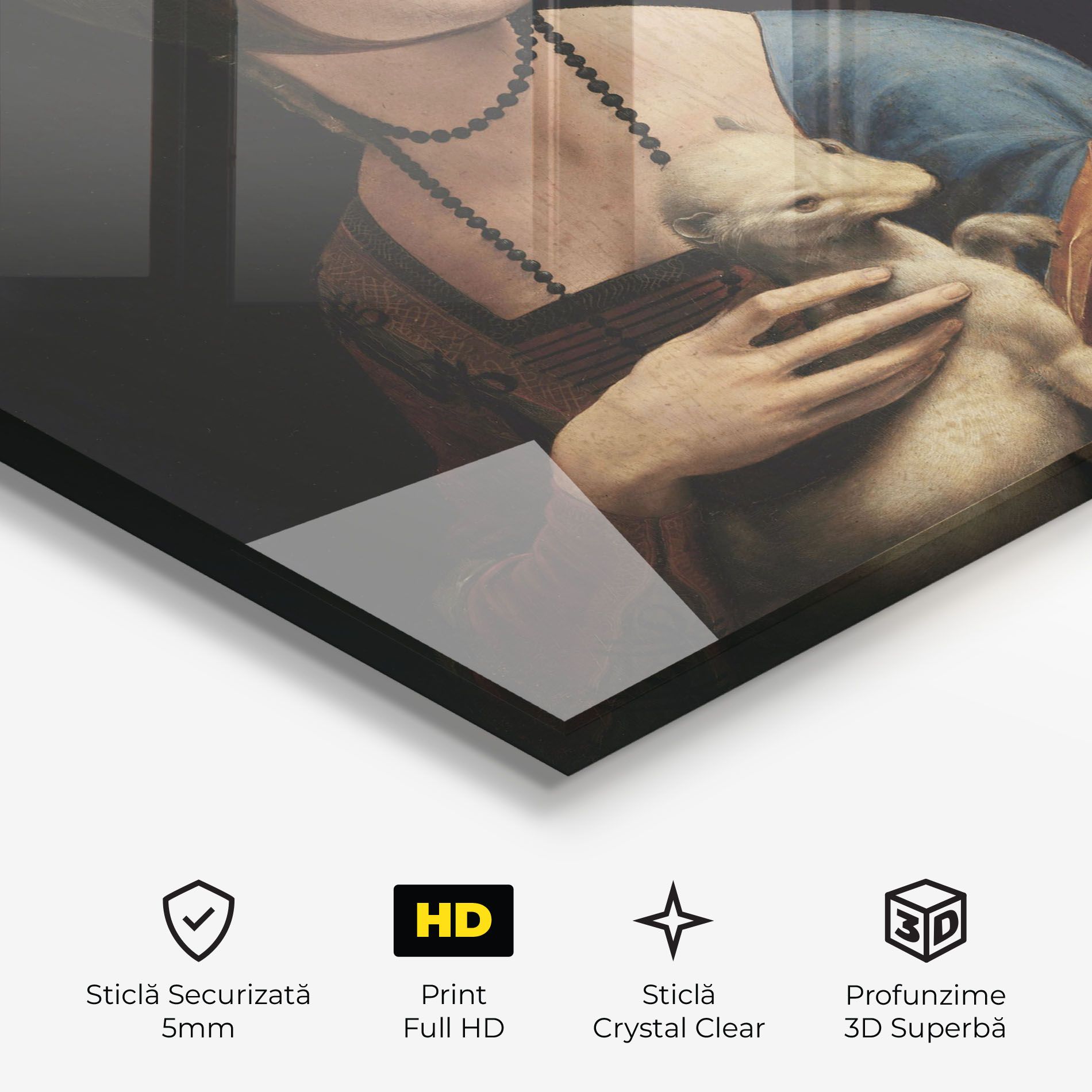 Lady With An Ermine Leonardo Da Vinci mockup 3