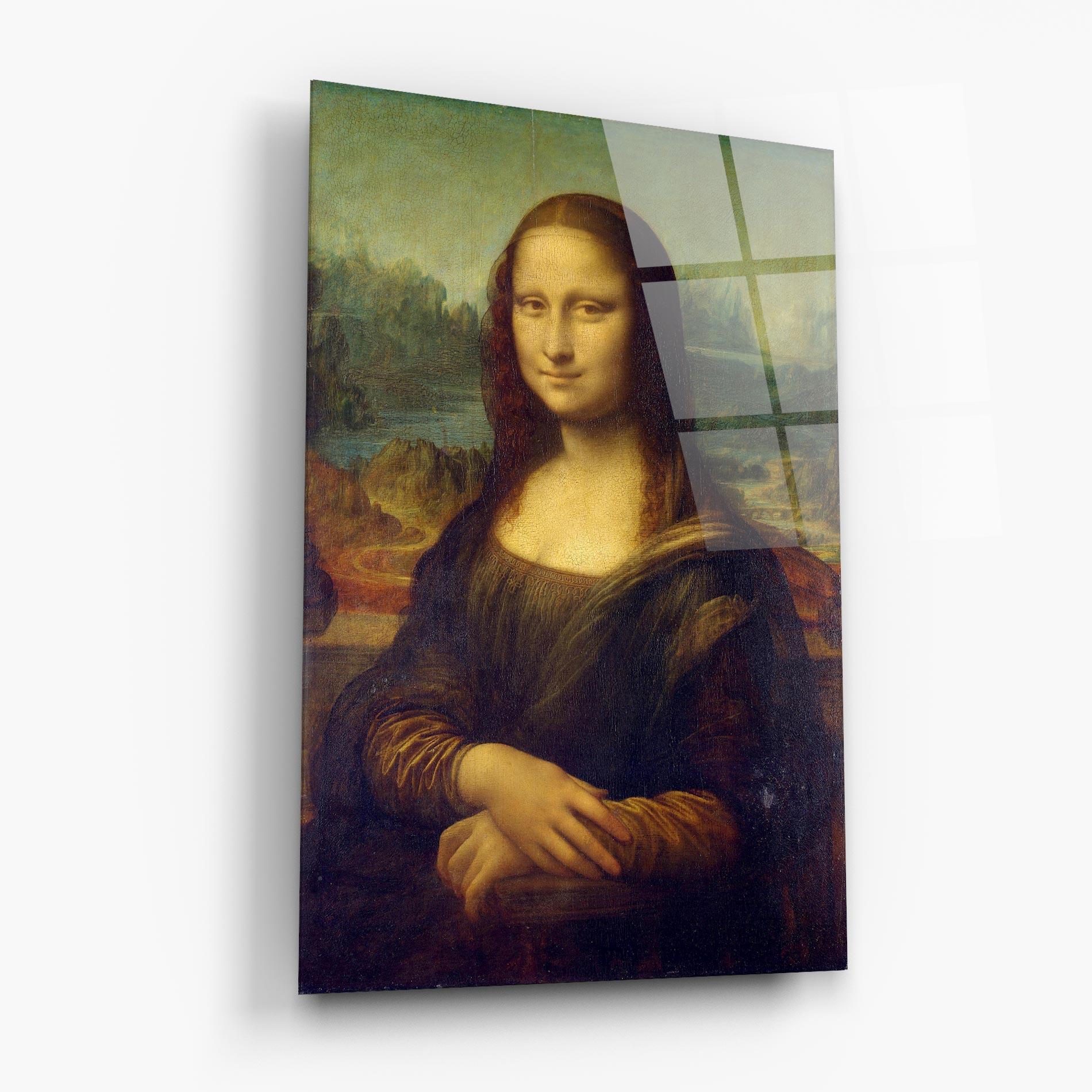 Tablou Sticla Gioconda By Leonardo Da Vinci mockup 6