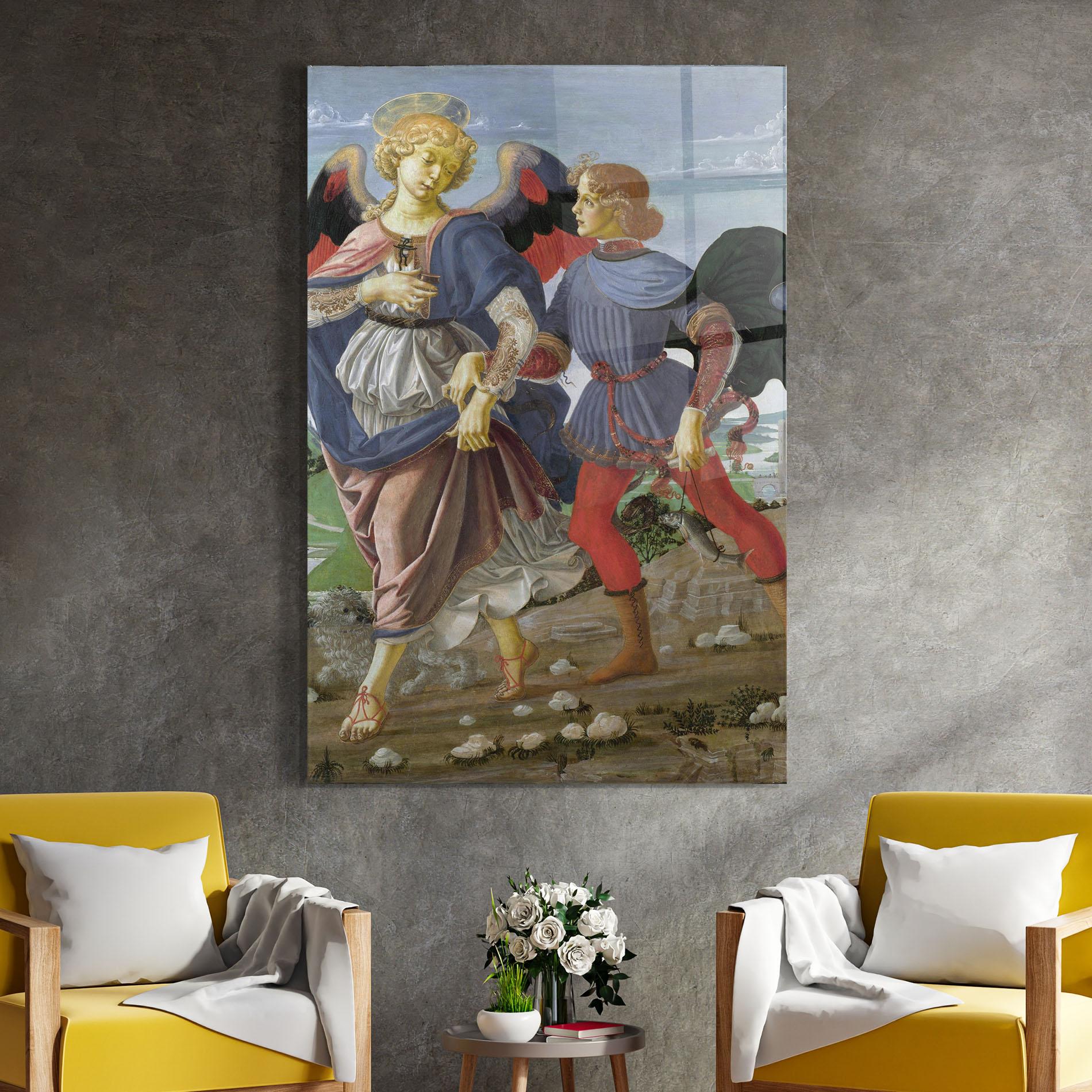 Tablou Sticla Tobias And The Angel mockup 4