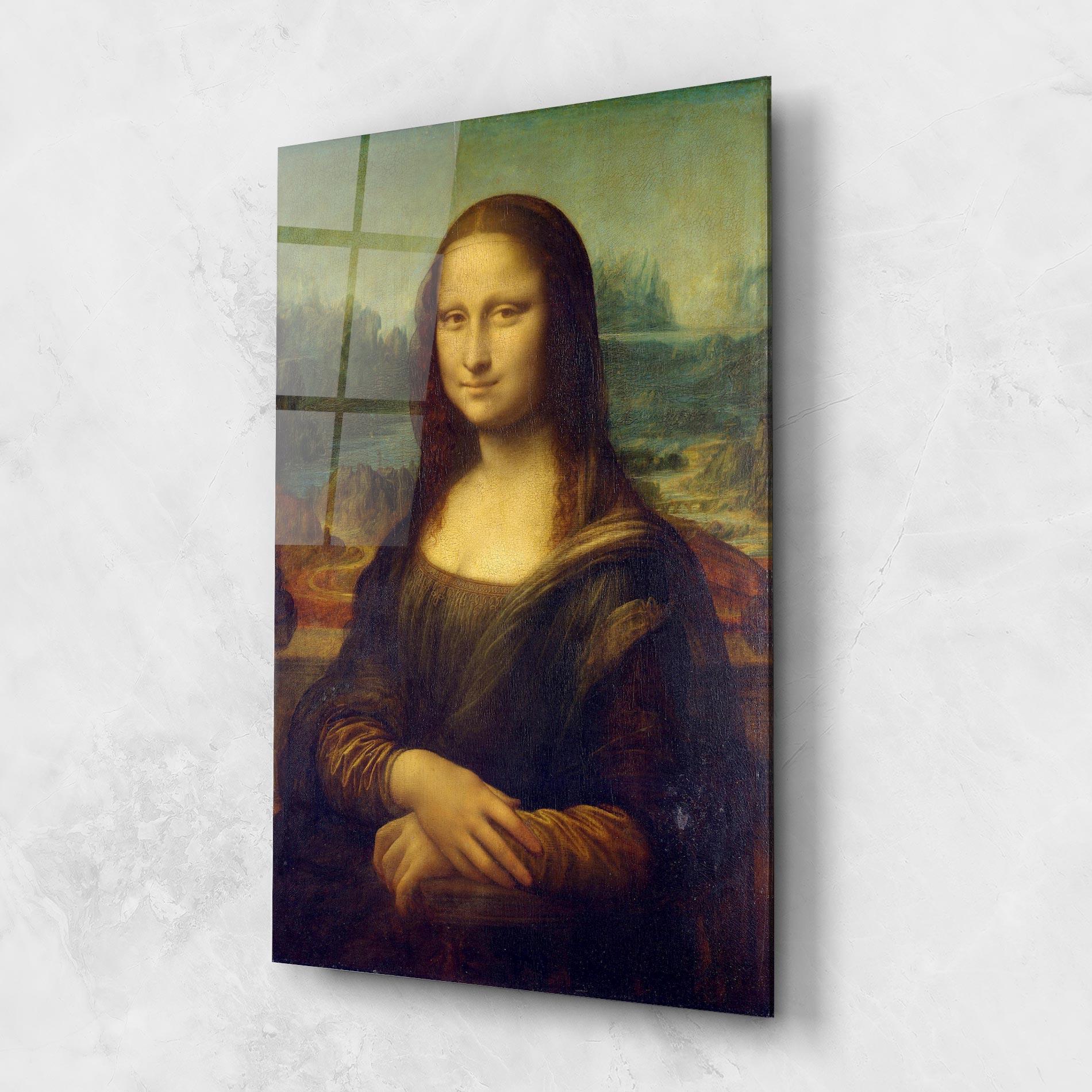 Tablou Sticla Gioconda By Leonardo Da Vinci mockup 1
