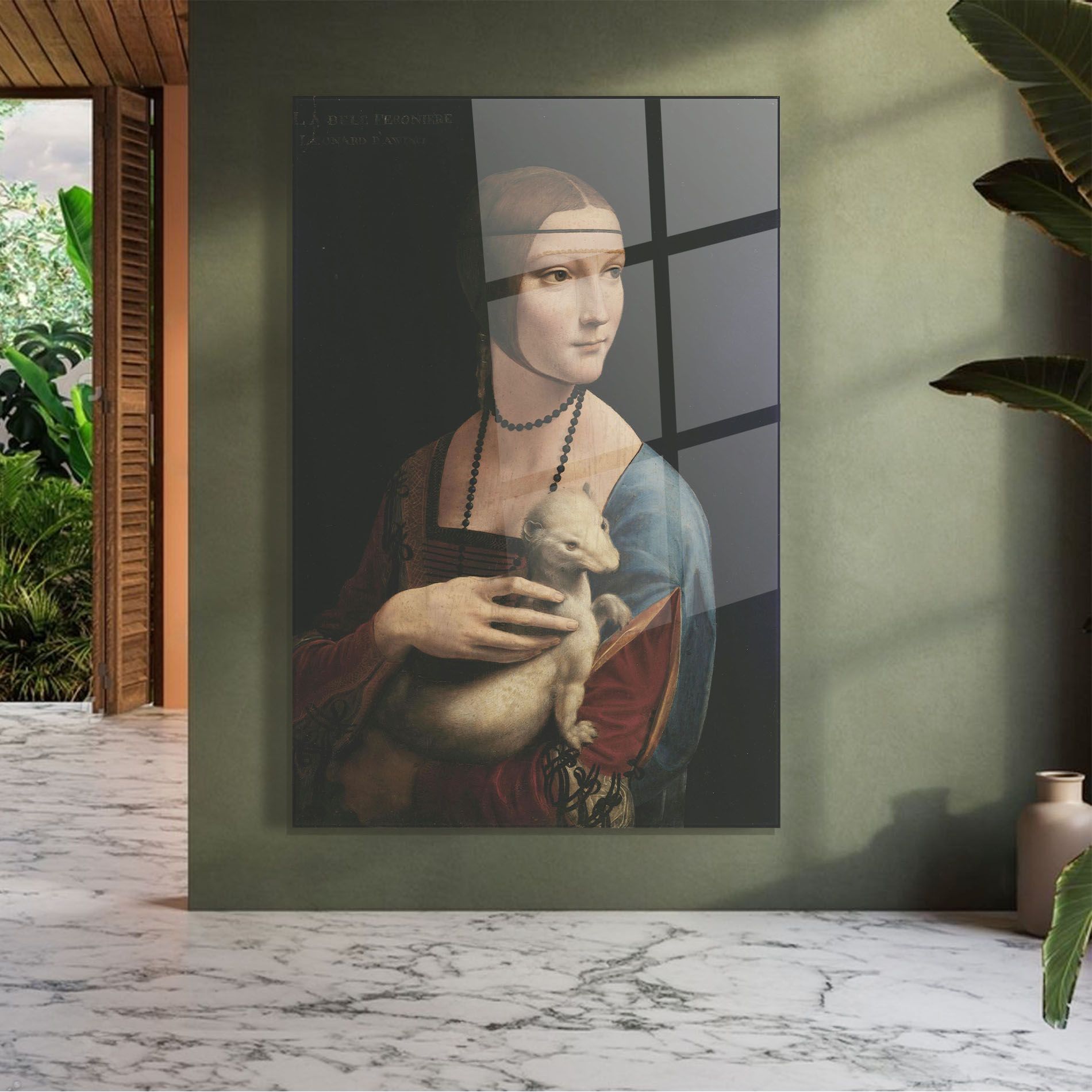 Lady With An Ermine Leonardo Da Vinci mockup 7