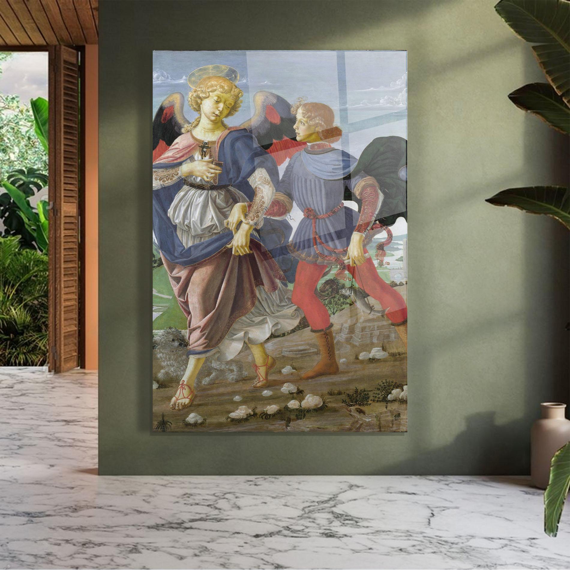 Tablou Sticla Tobias And The Angel mockup 7