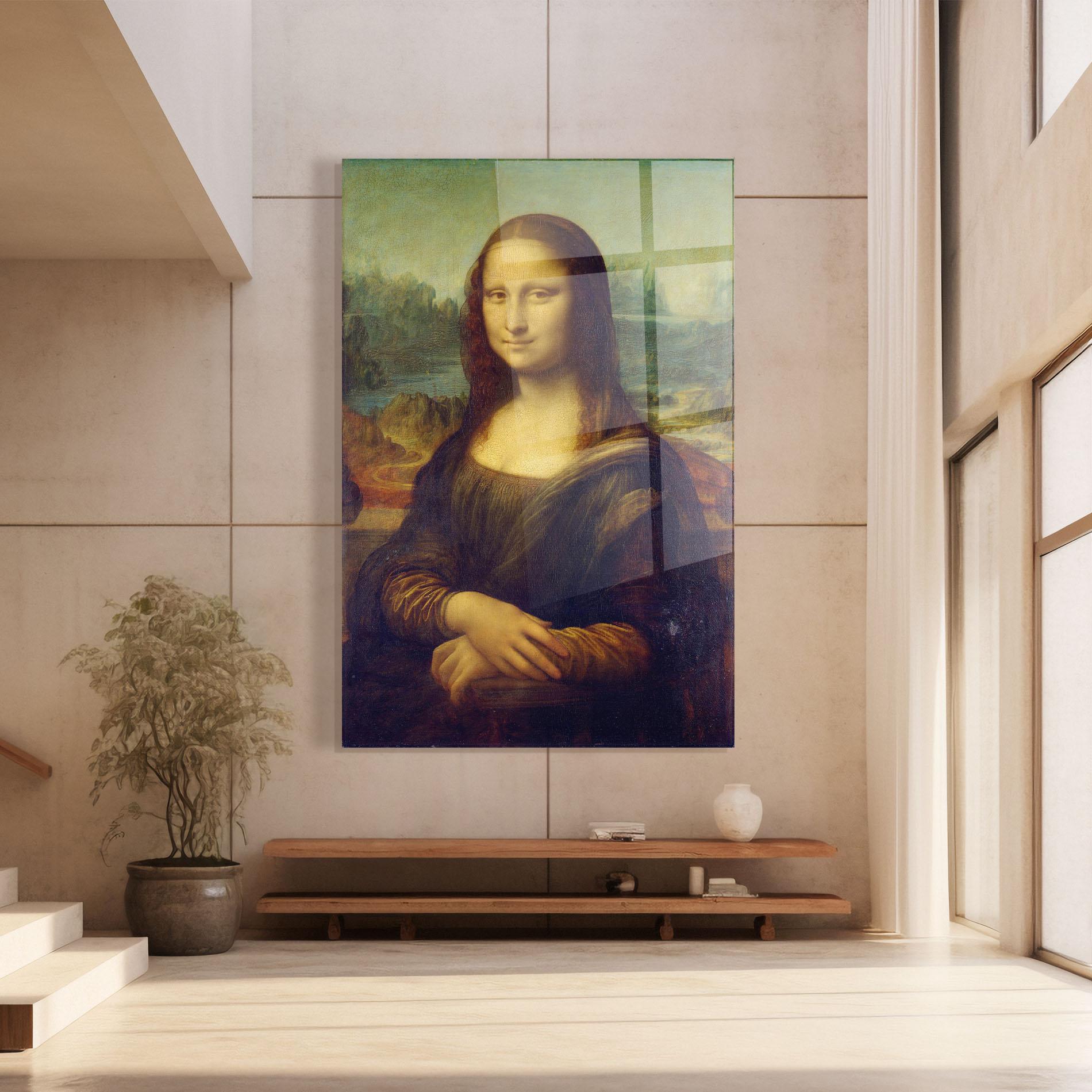 Tablou Sticla Gioconda By Leonardo Da Vinci mockup 8