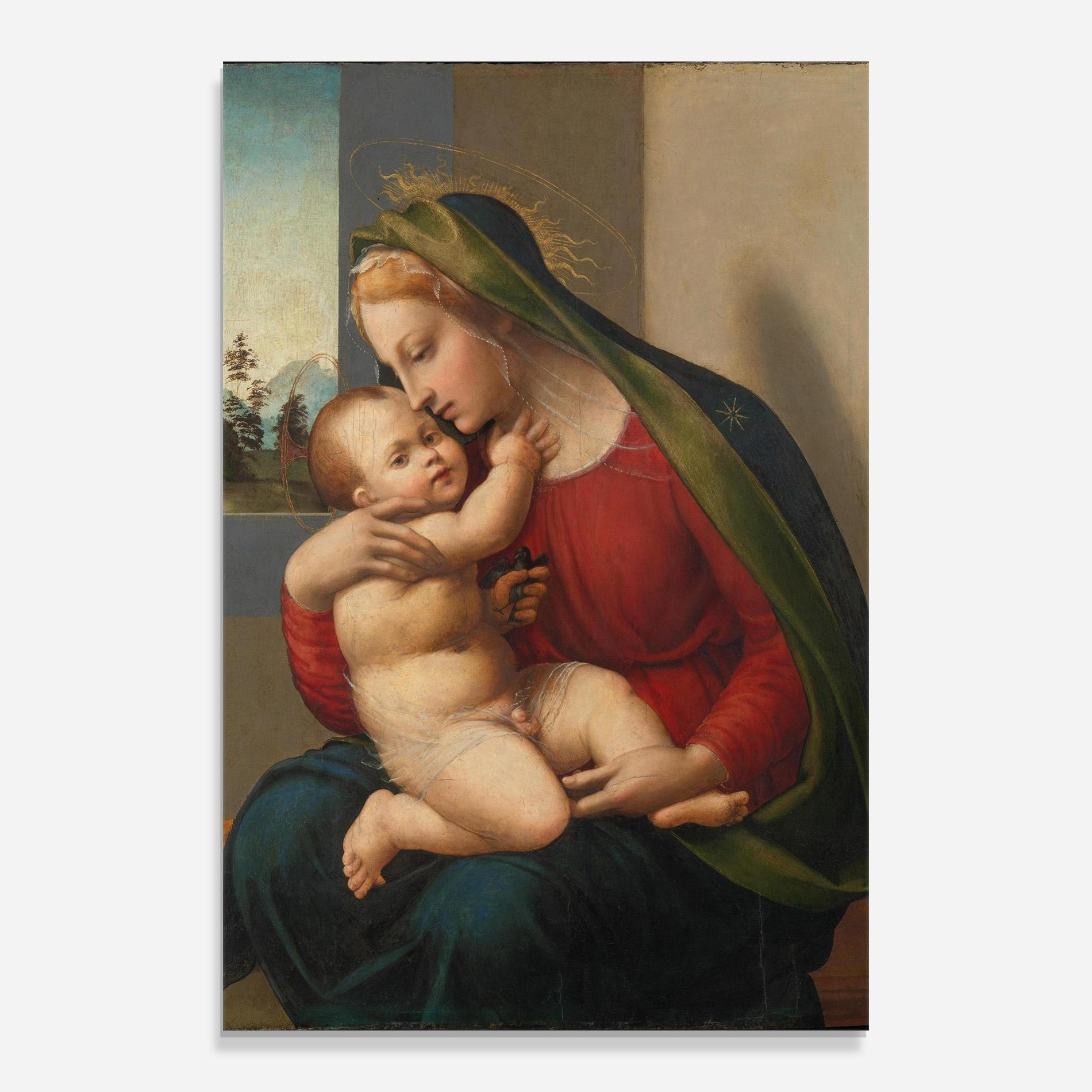 Tablou Sticla Madonna And Child mockup 0