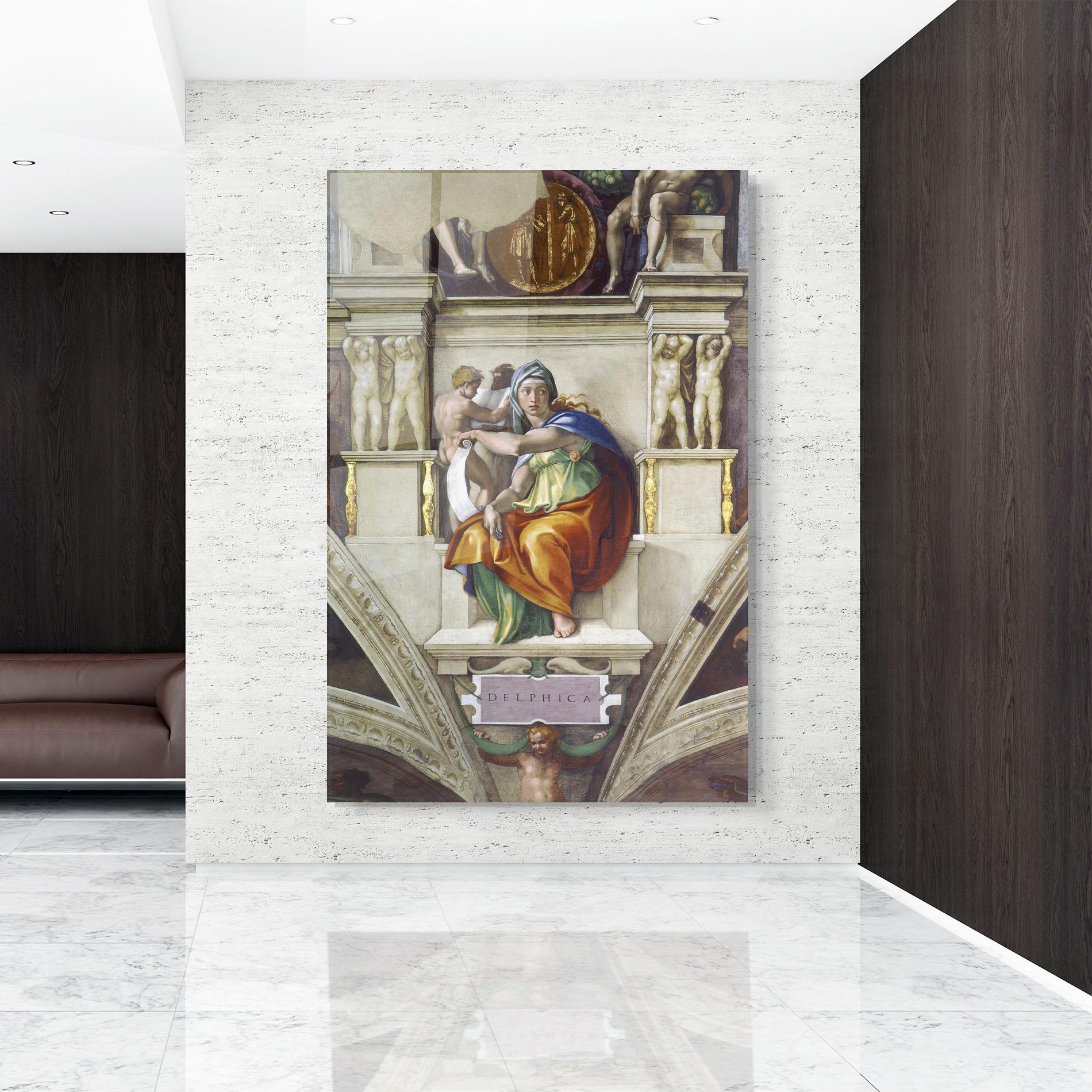 Tablou Sticla Delphic Sibyl mockup 9
