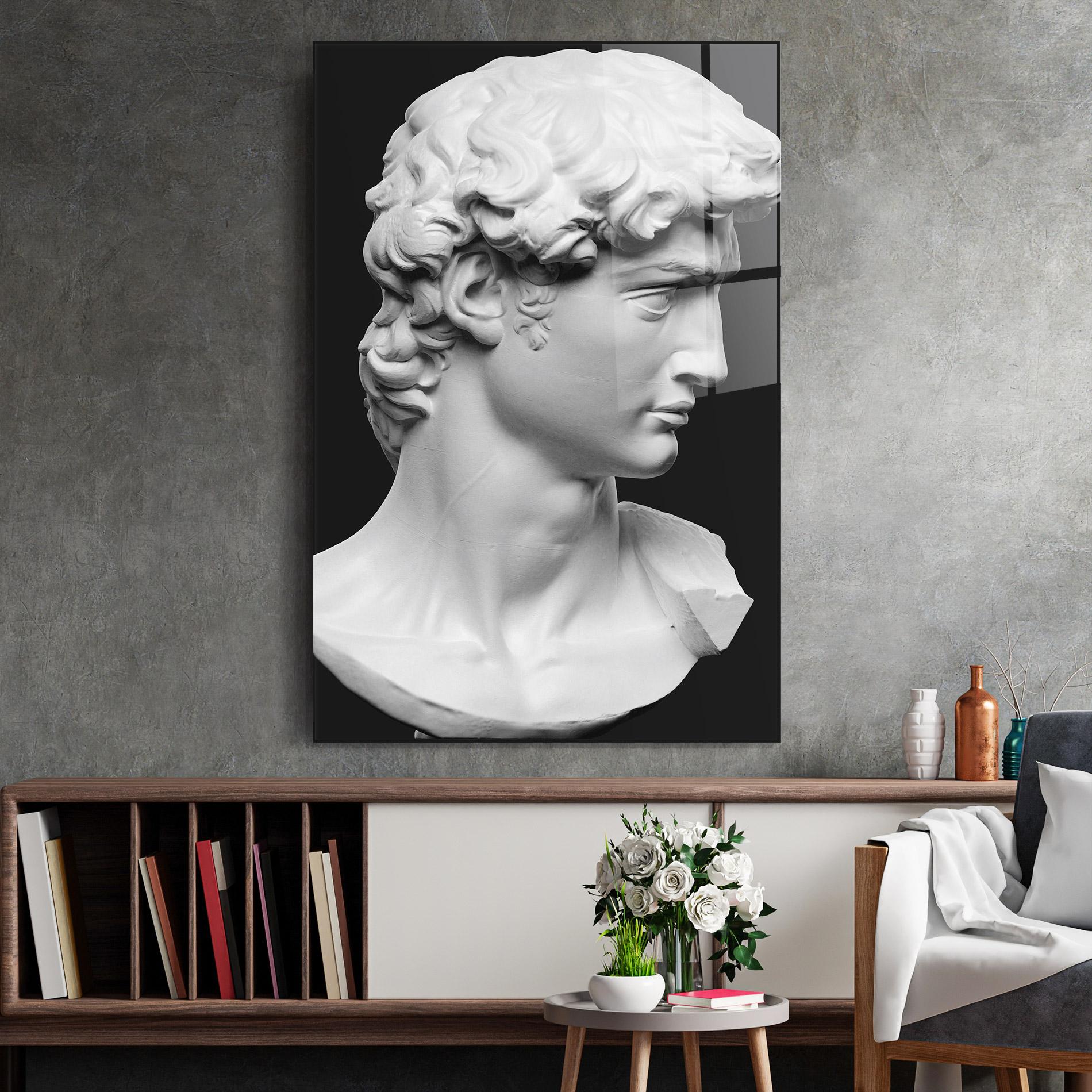 Tablou Sticla David Head mockup 2