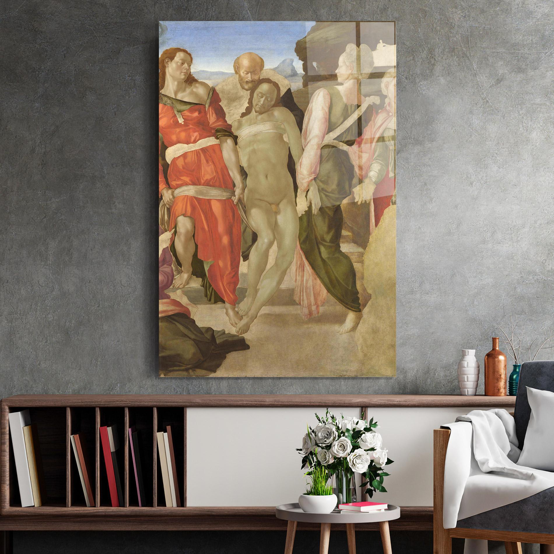 Tablou Sticla Entombment mockup 2