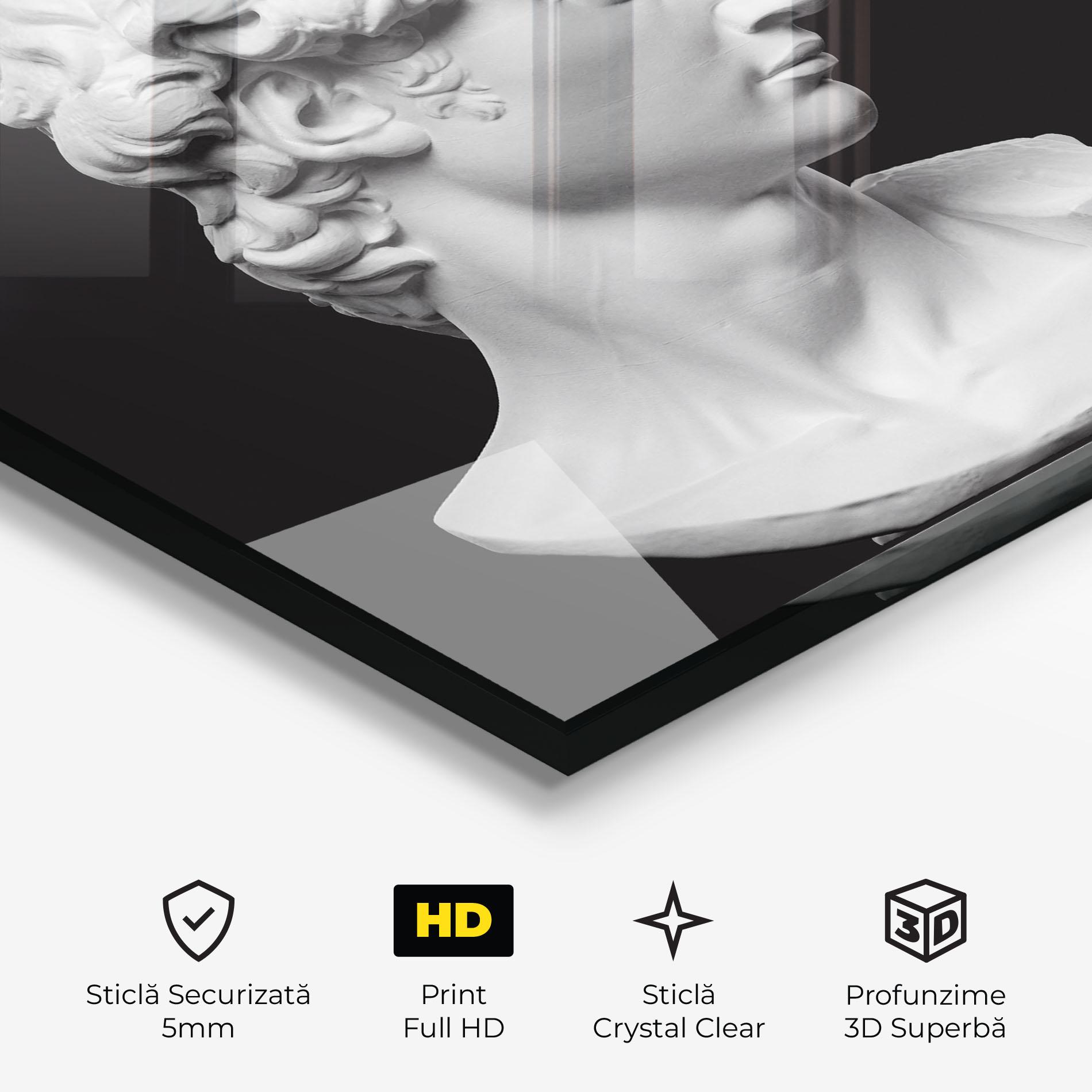 Tablou Sticla David Head mockup 3