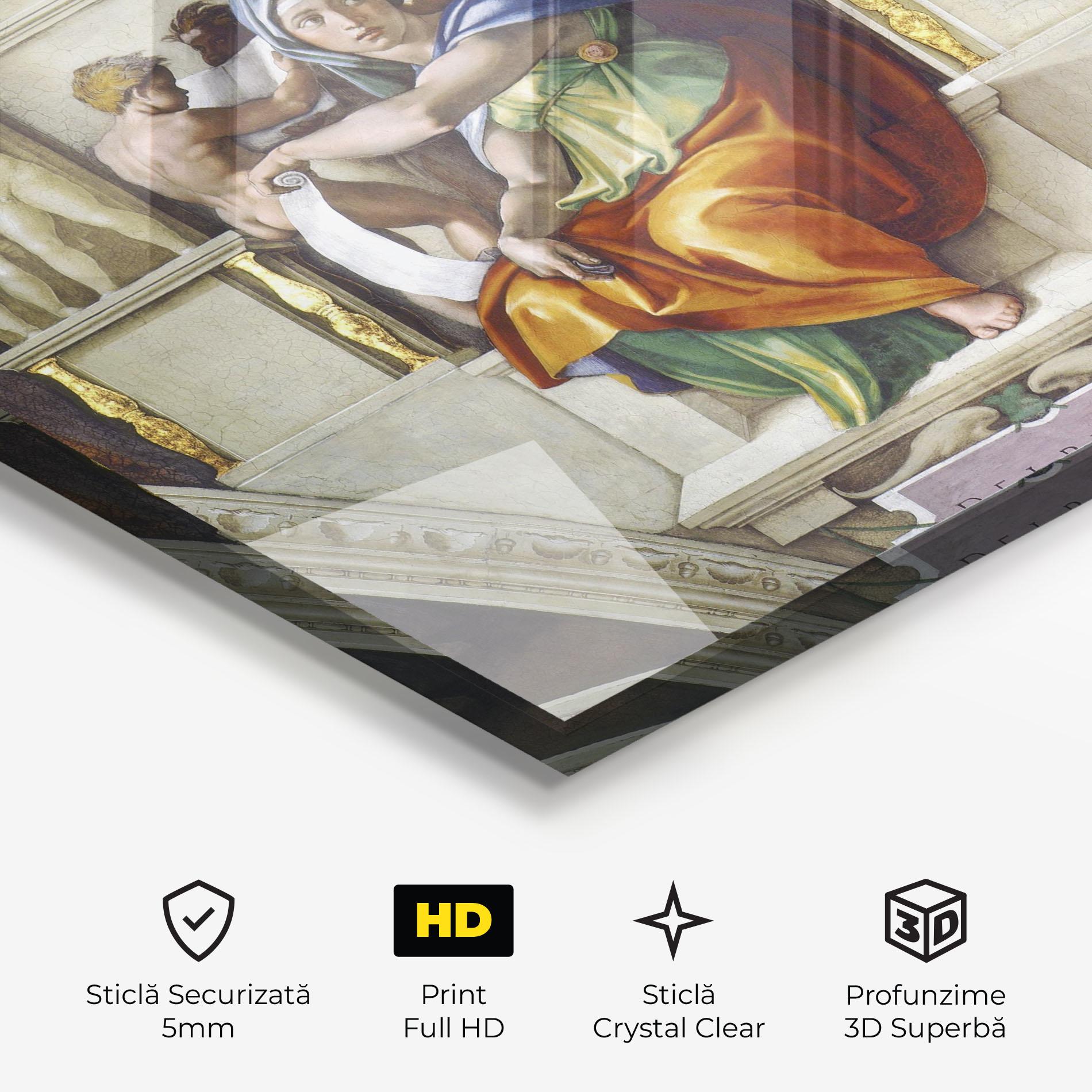 Tablou Sticla Delphic Sibyl mockup 3