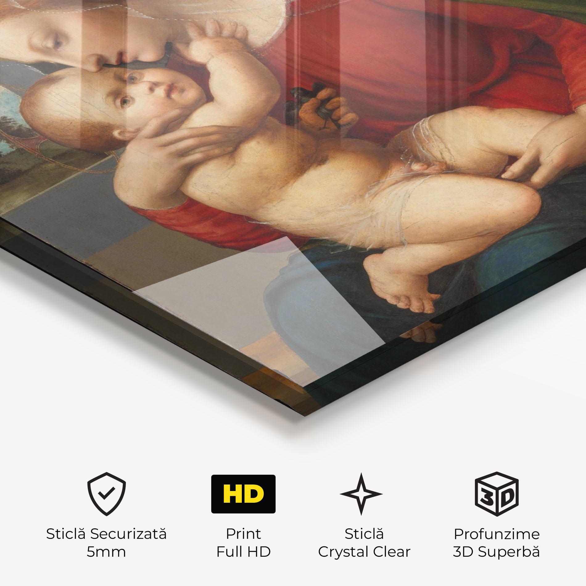 Tablou Sticla Madonna And Child mockup 3