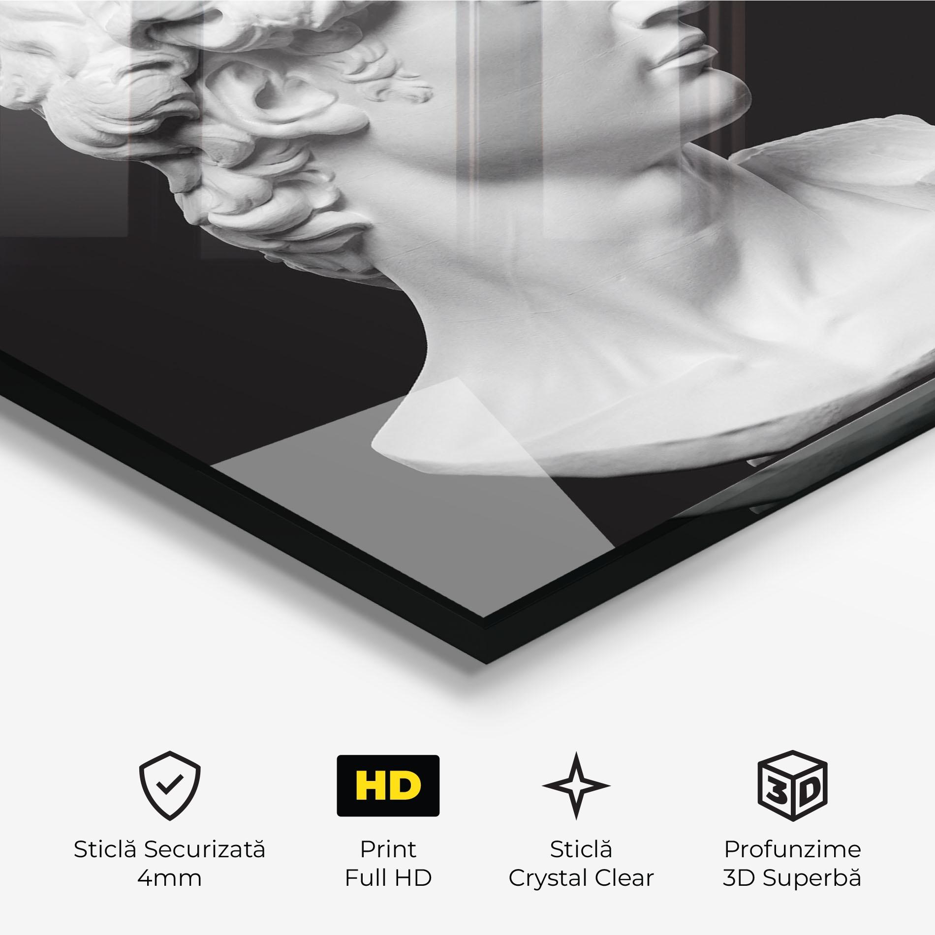 Tablou Sticla David Head mockup 3