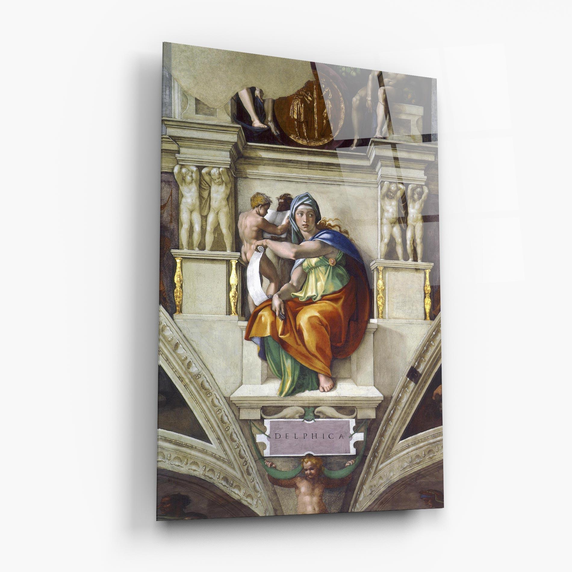 Tablou Sticla Delphic Sibyl mockup 6
