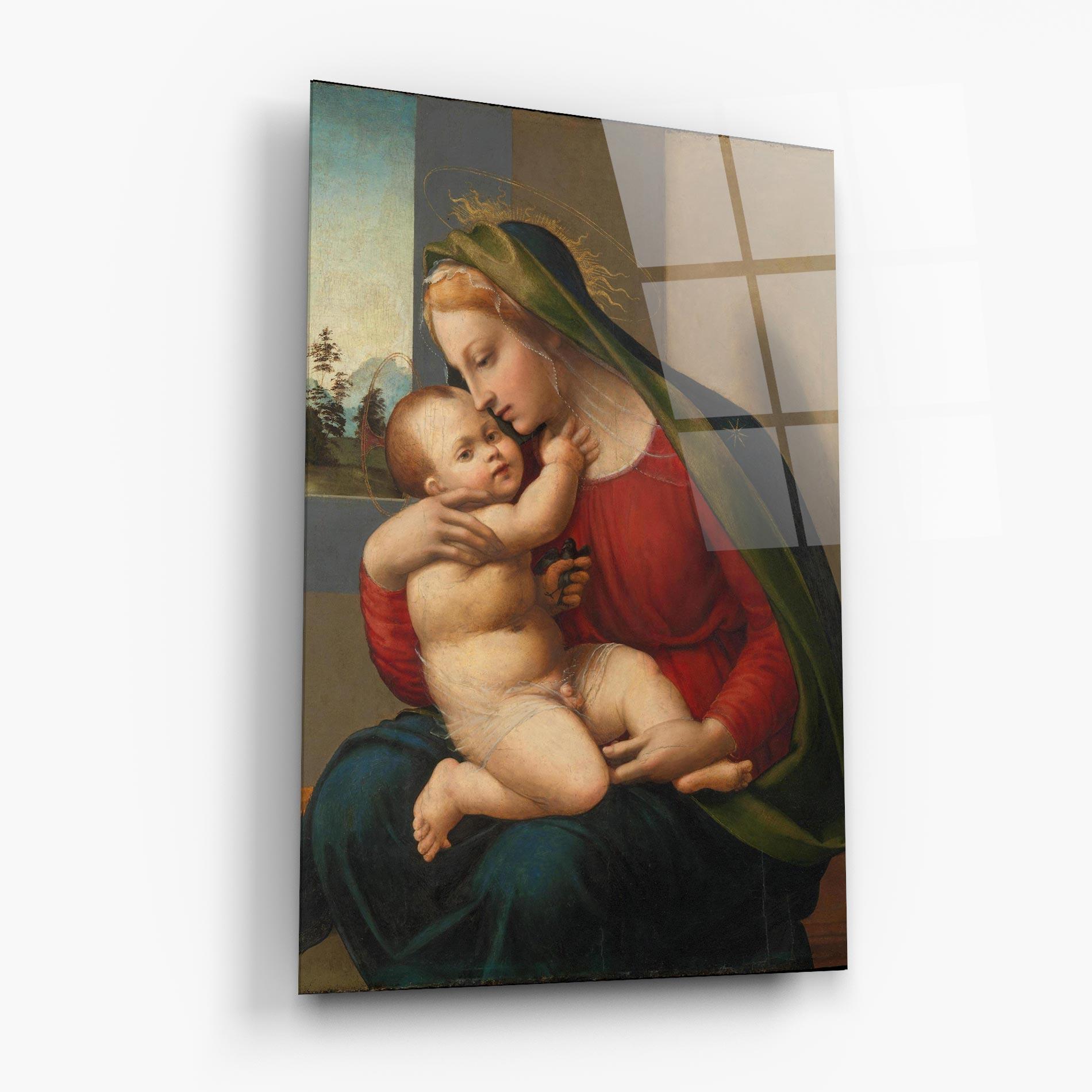 Tablou Sticla Madonna And Child mockup 6