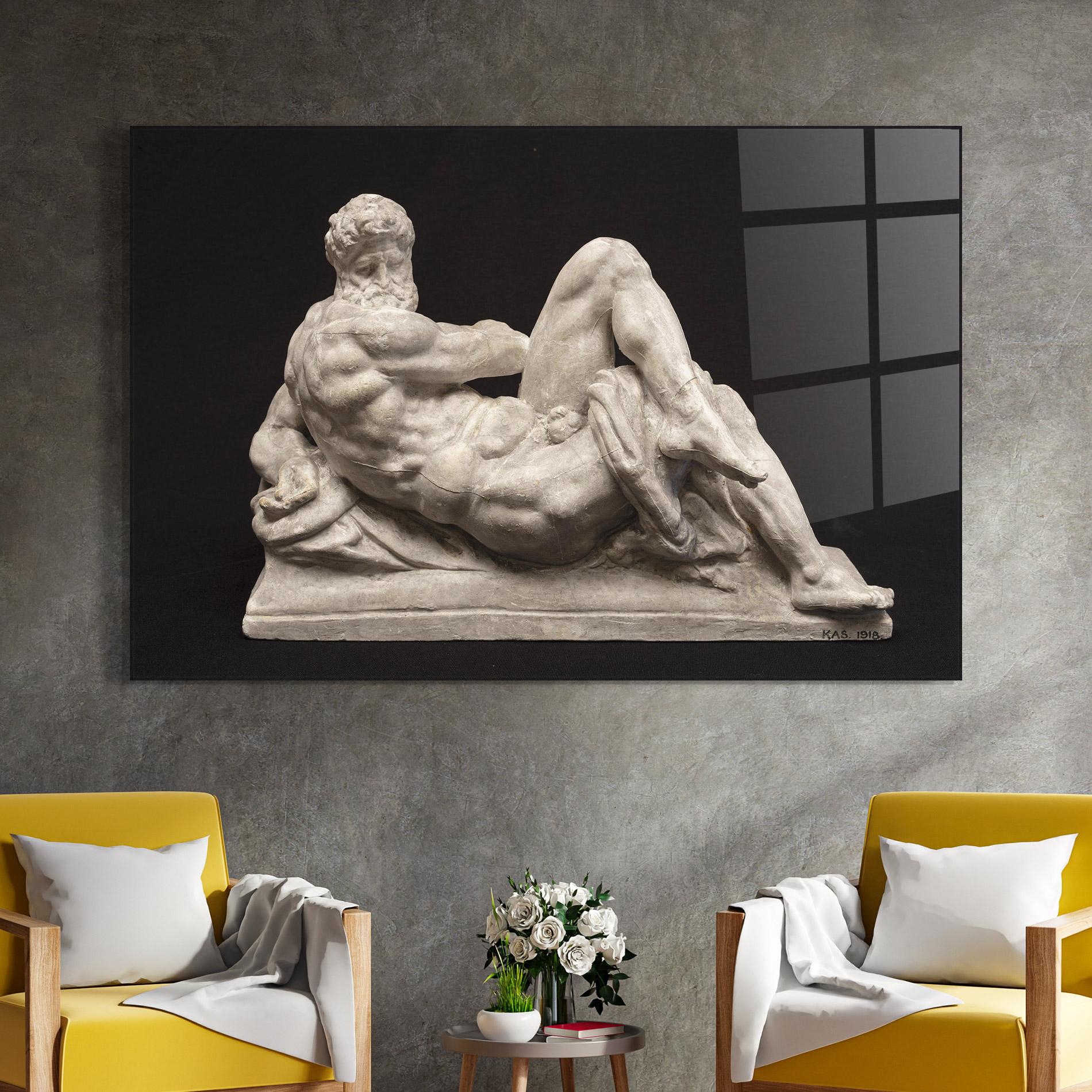 Tablou Sticla Michelangelo S Day mockup 4