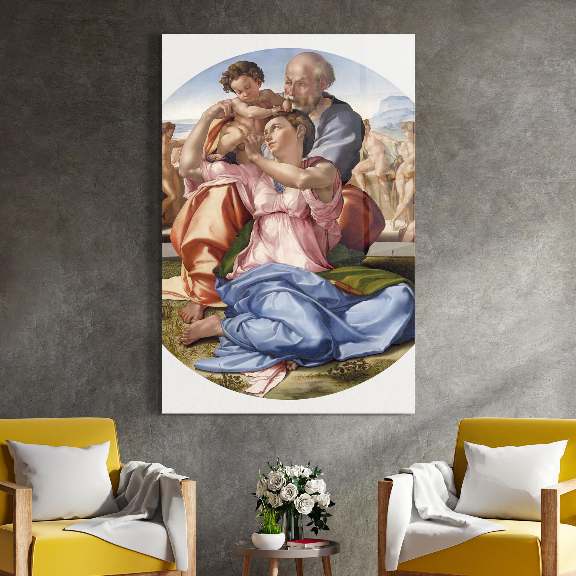 Tablou Sticla Doni Tondo mockup 4