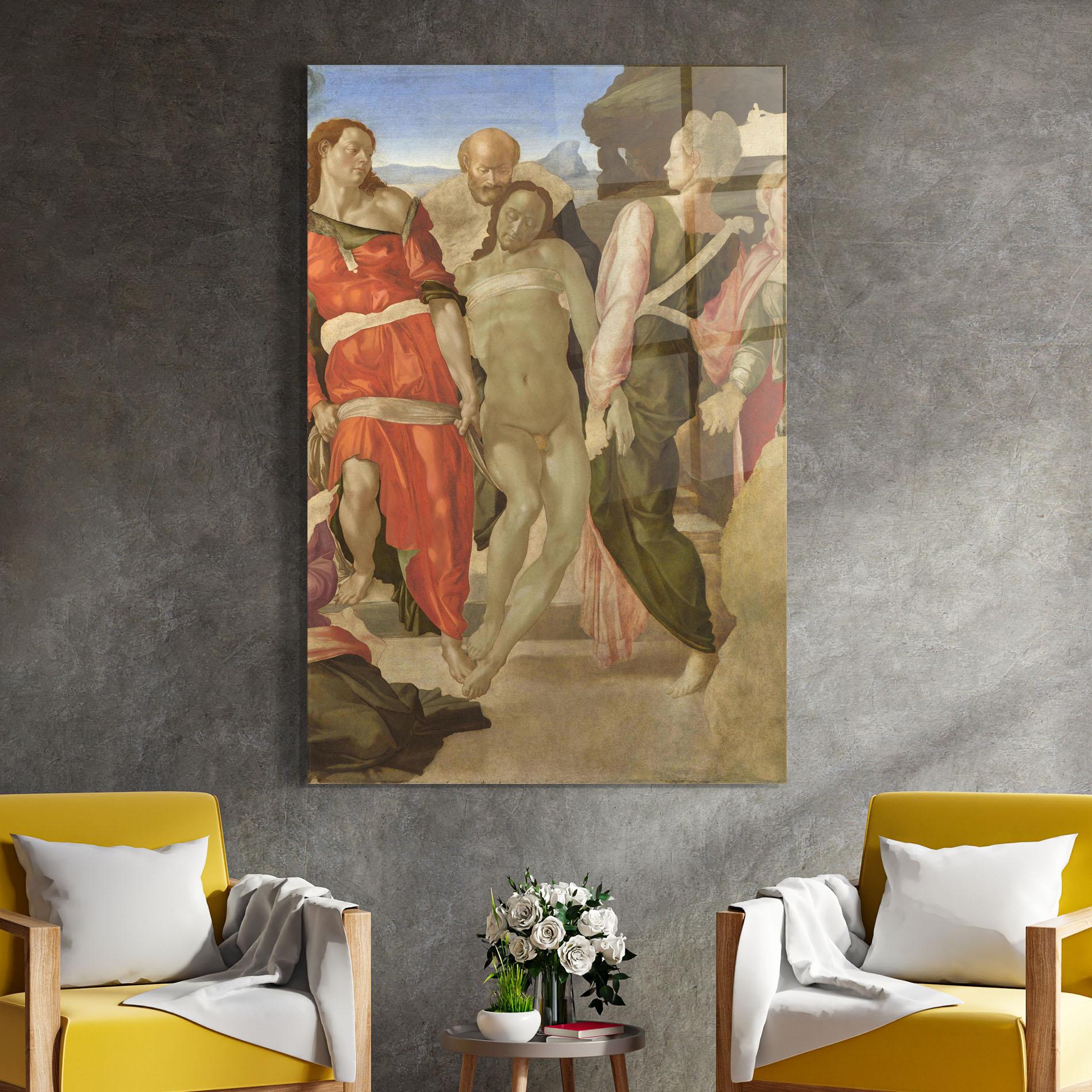 Tablou Sticla Entombment mockup 4